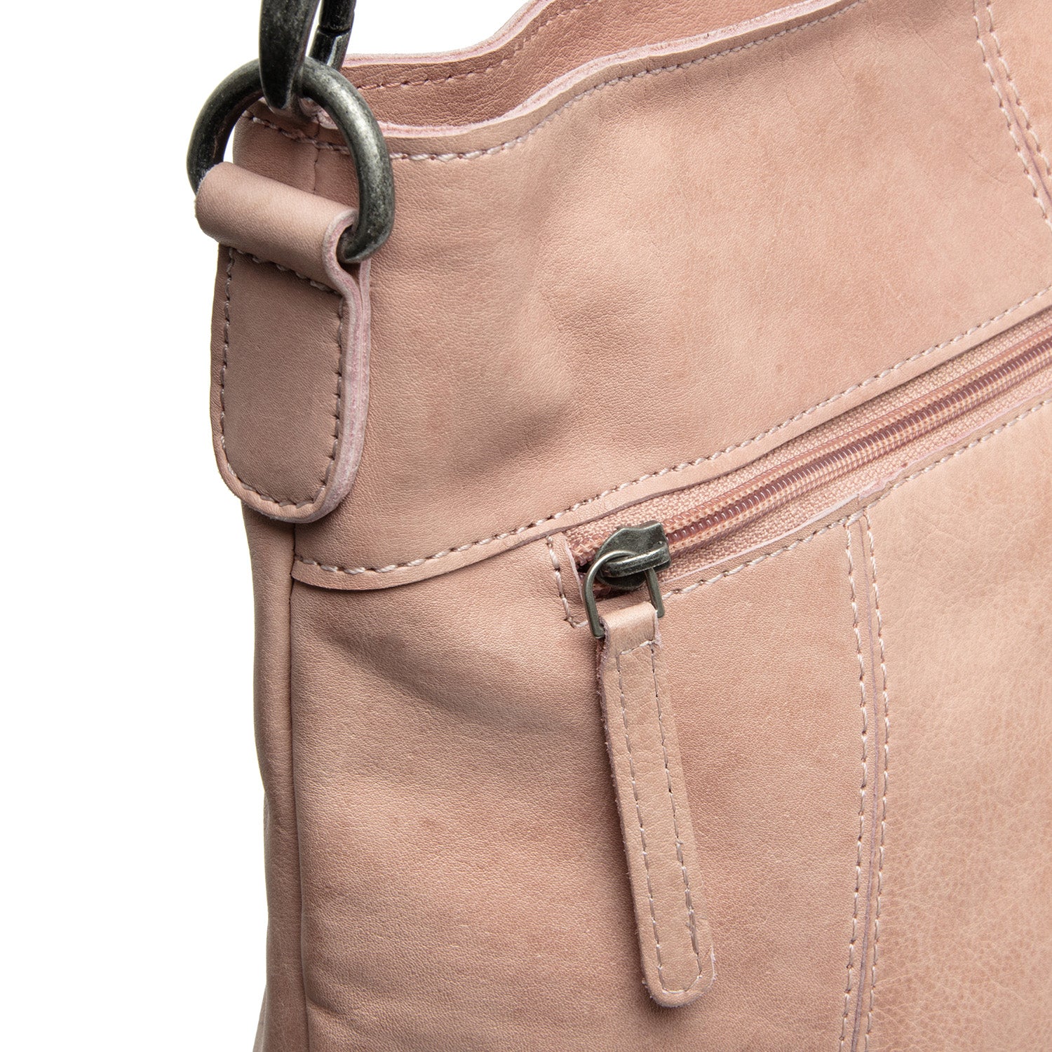 Leather Shoulder Bag Vintage Rose Sintra - Image 2
