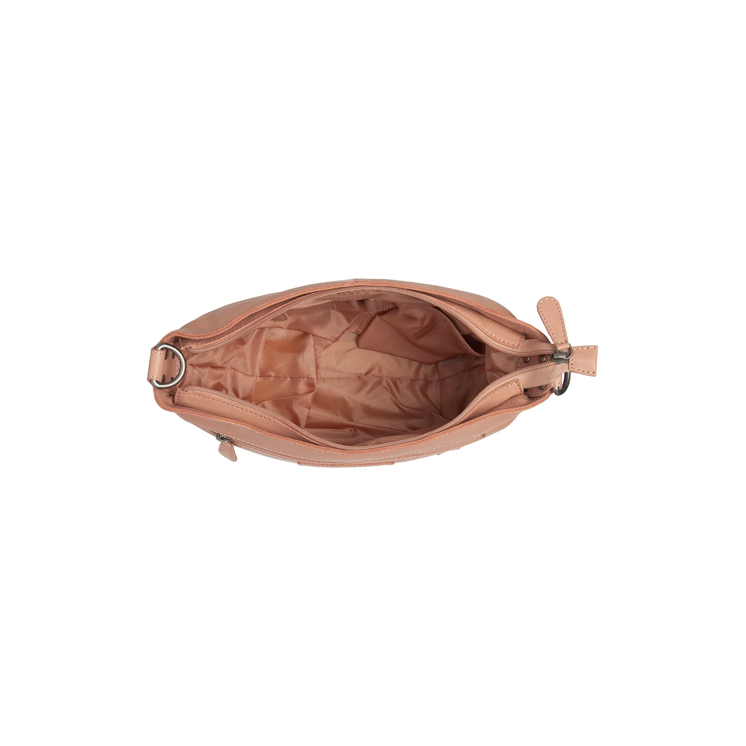 Leather Shoulder Bag Vintage Rose Zarita - Image 6