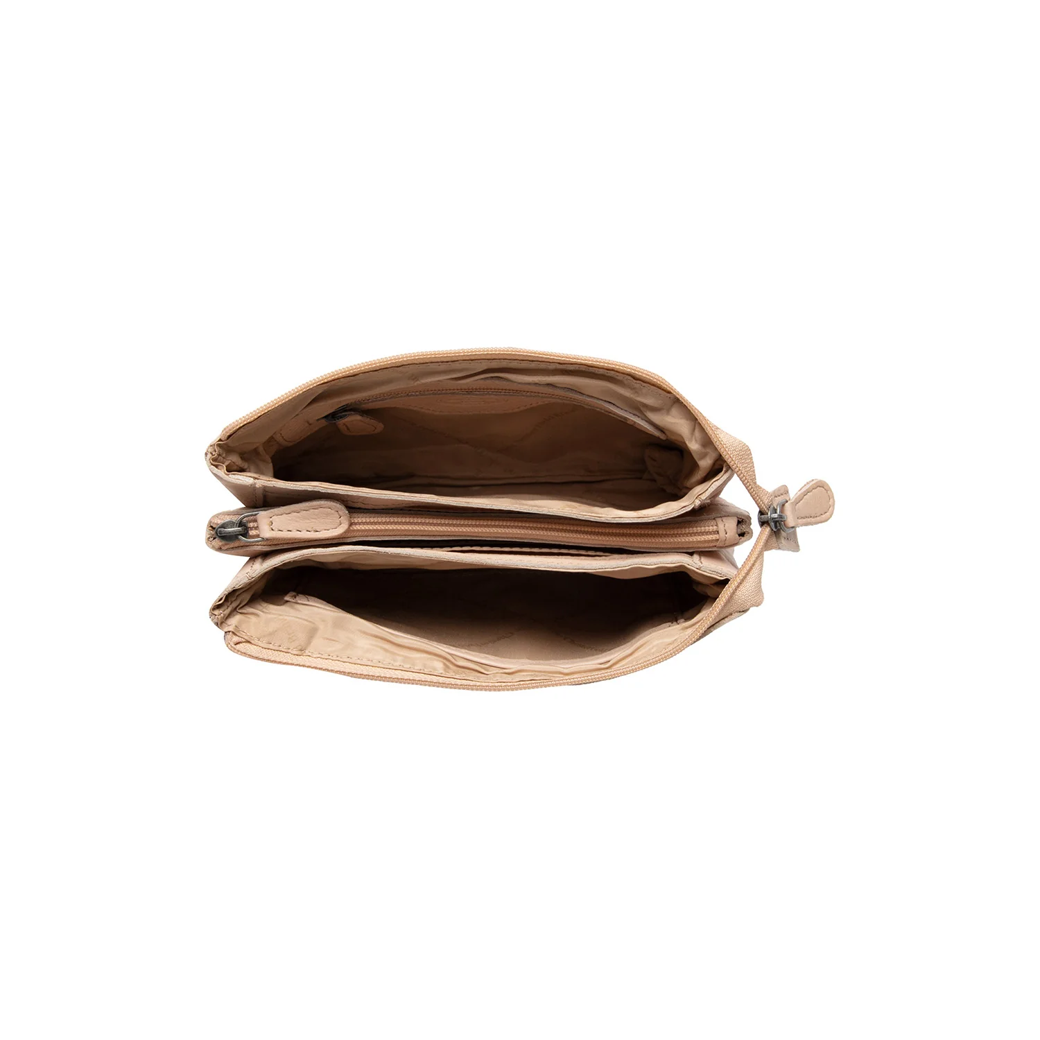 Leather Crossbody Bag Beige Tovelove - Image 6