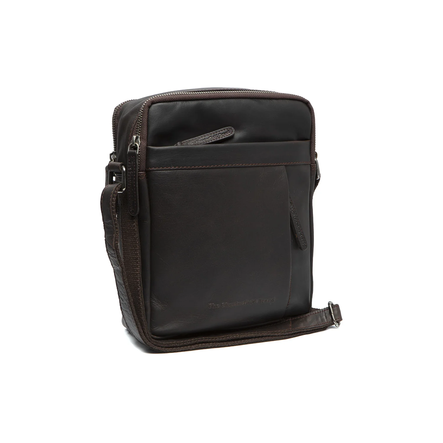 Leather Crossbody Bag Brown Alva