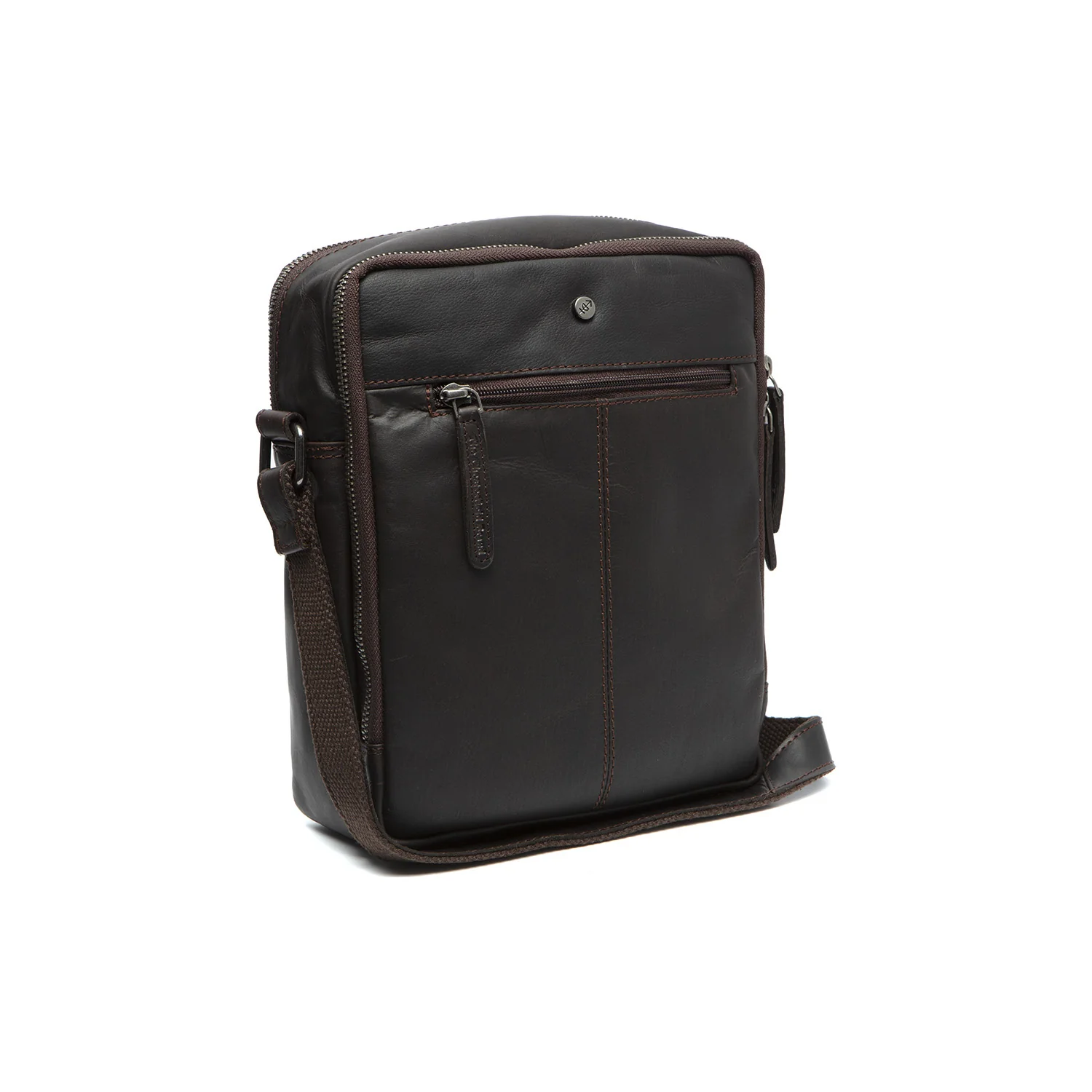 Leather Crossbody Bag Brown Alva - Image 5