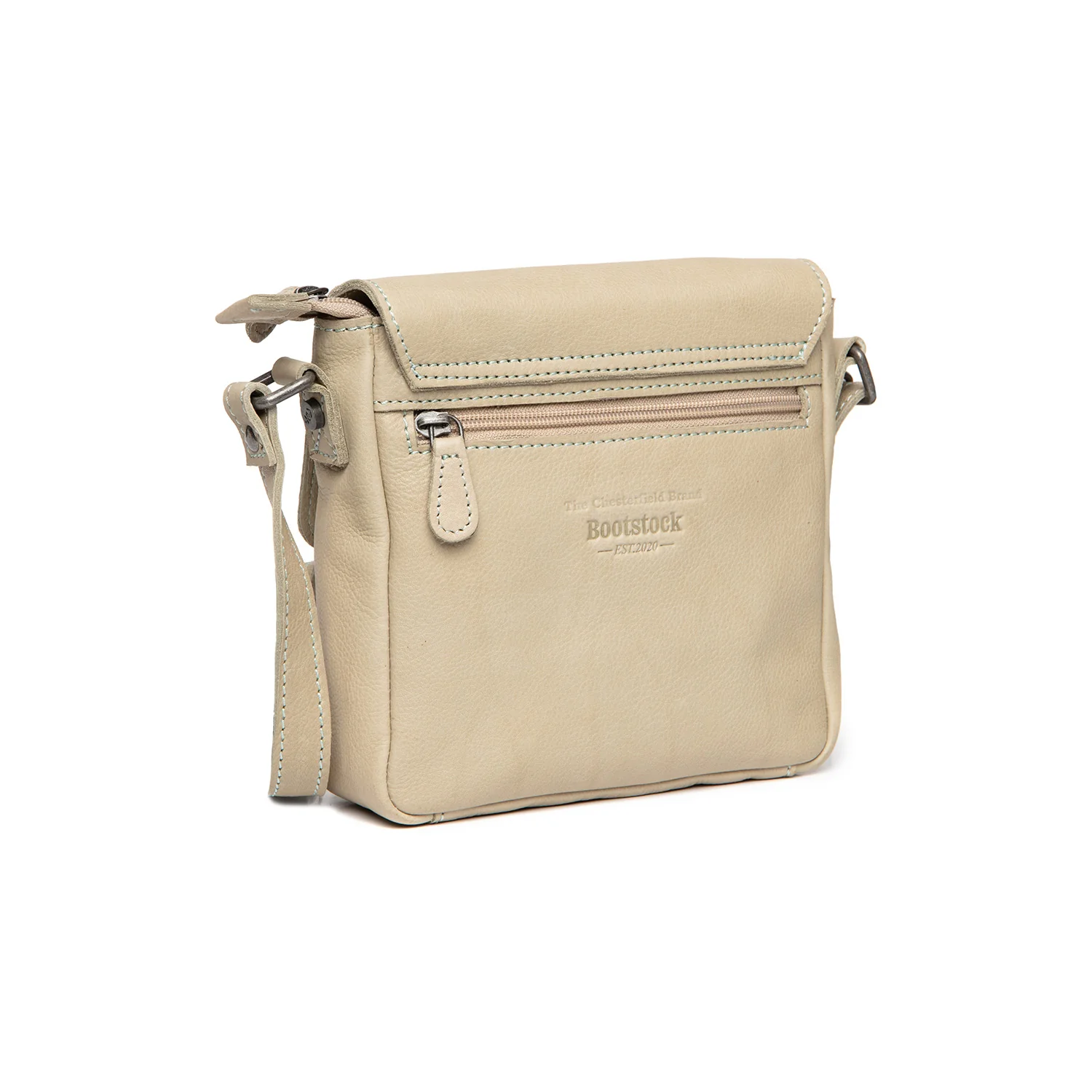 Leather Crossbody Bag Ocean Green Primrose - Image 7