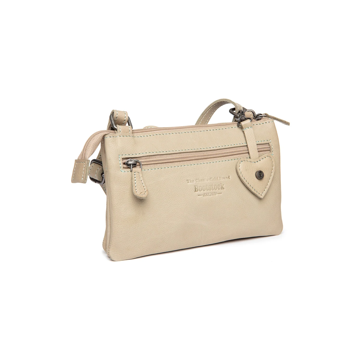 Leather Crossbody Bag Ocean Green Tovelove - Image 7