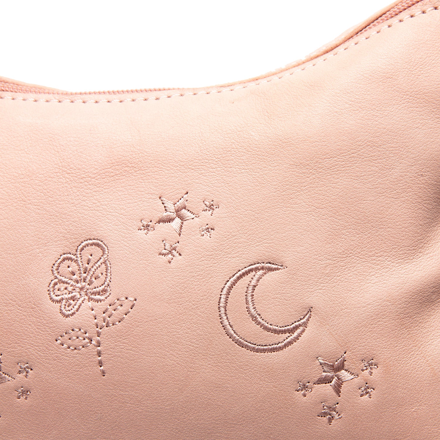 Leather Shoulderbag Vintage Rose Clover - Image 4