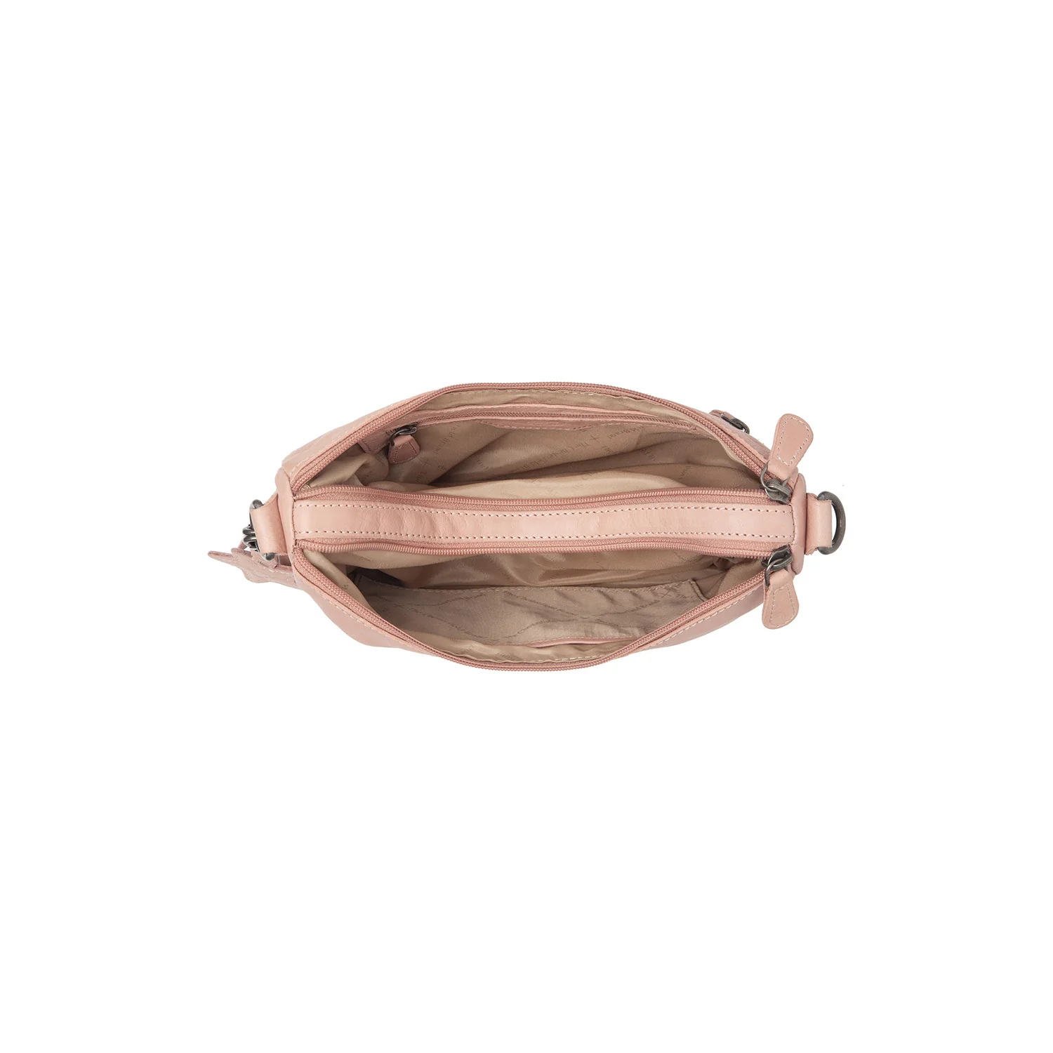 Leather Shoulderbag Vintage Rose Clover - Image 6