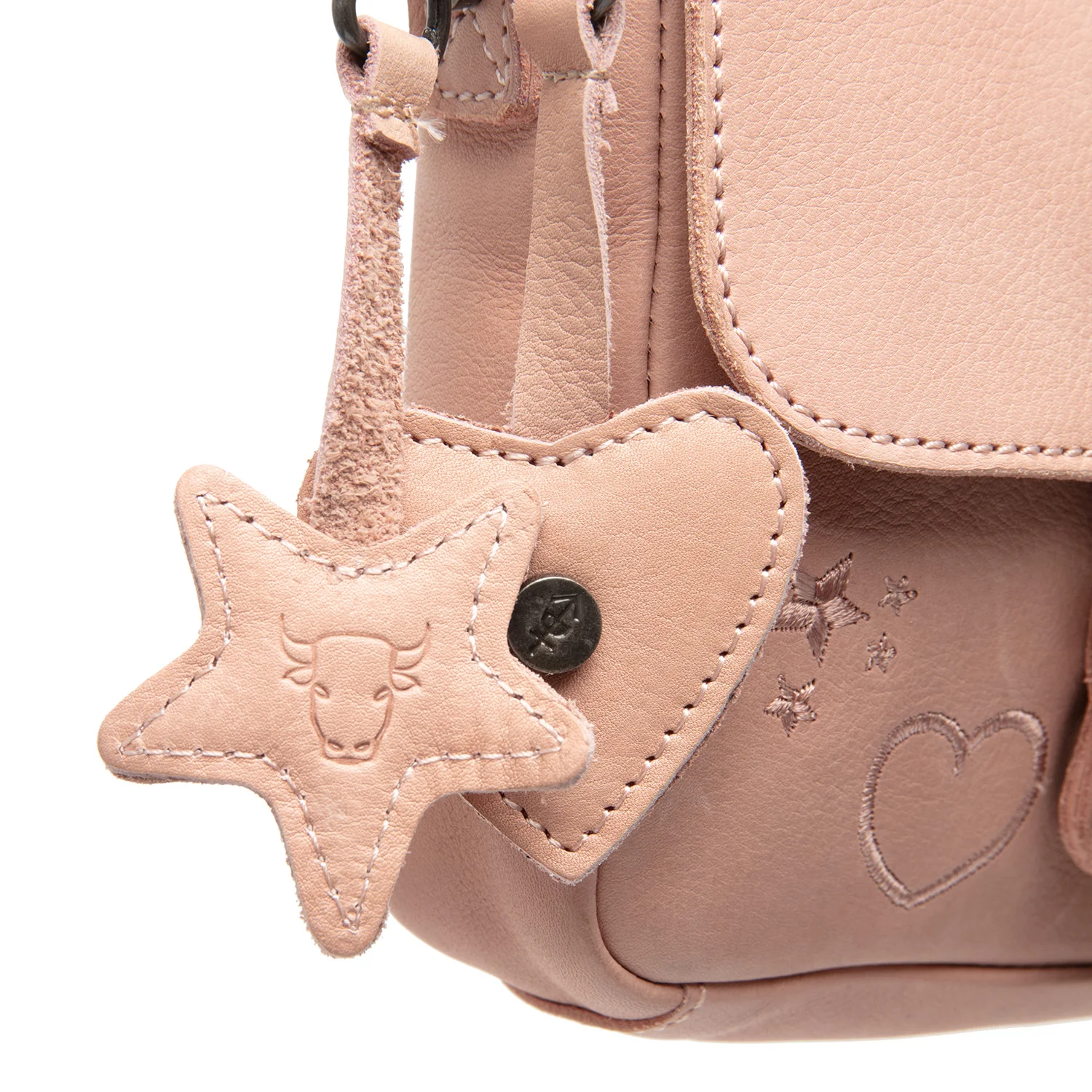 Leather Crossbody Bag Vintage Rose Feynor - Image 4