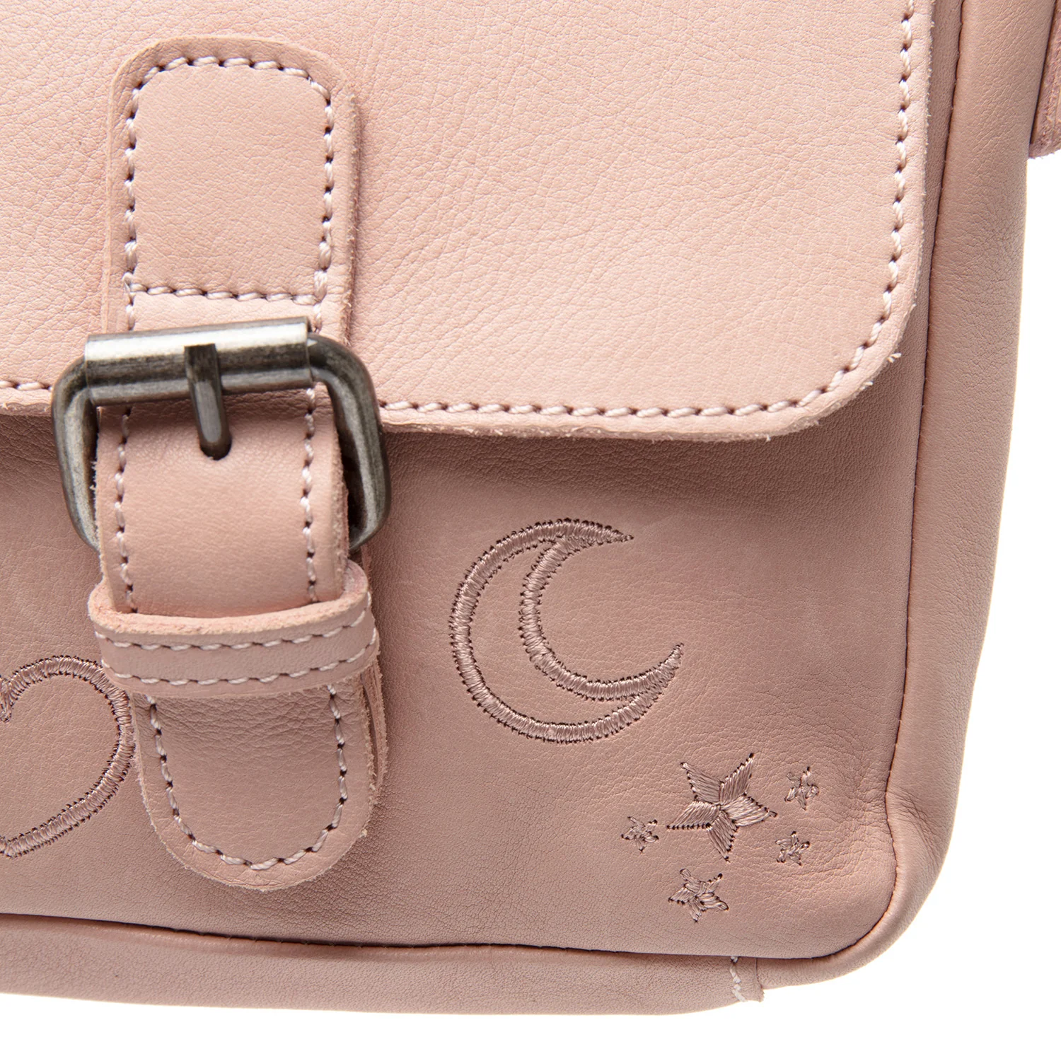Leather Crossbody Bag Vintage Rose Feynor - Image 5