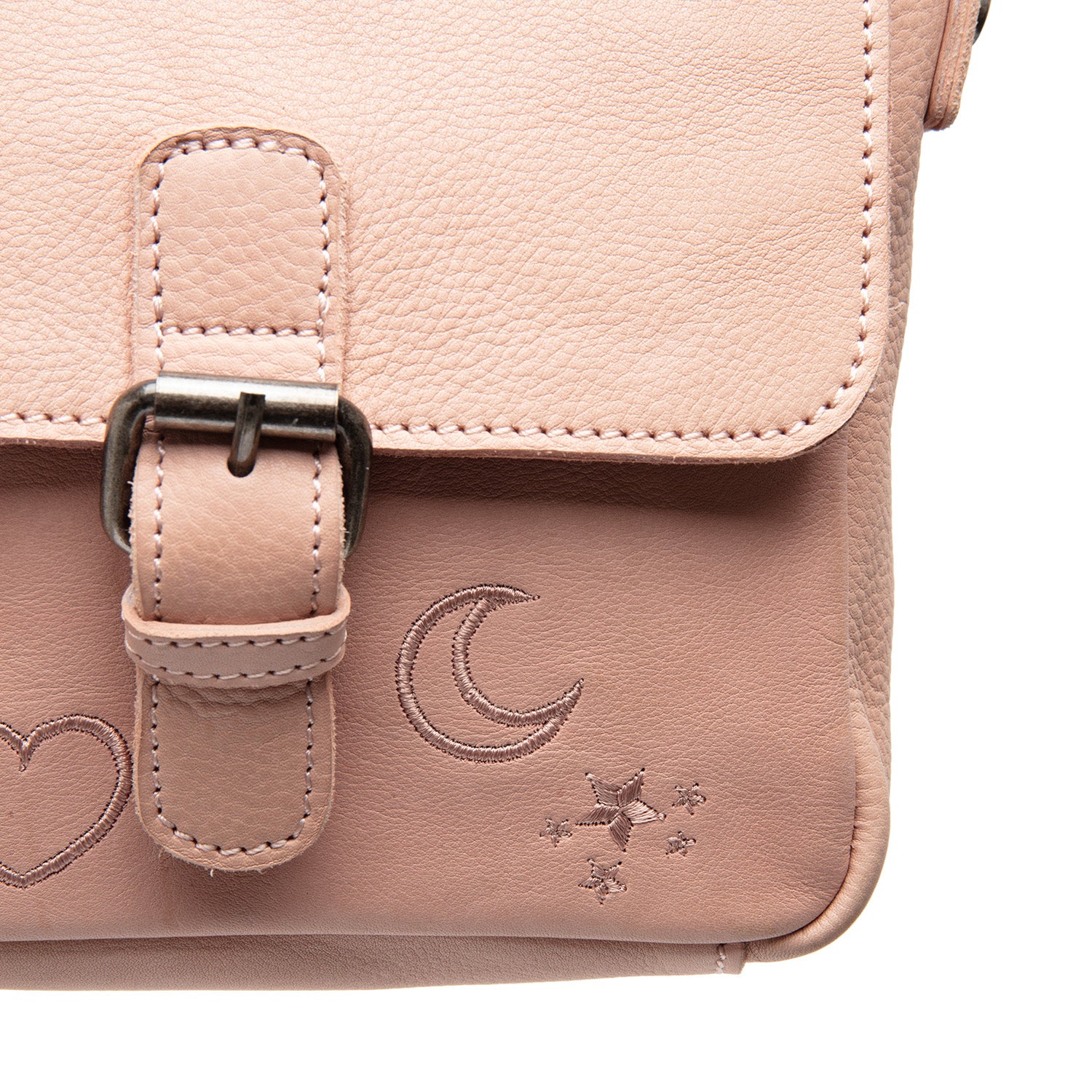 Leather Crossbody Bag Vintage Rose Primrose - Image 5