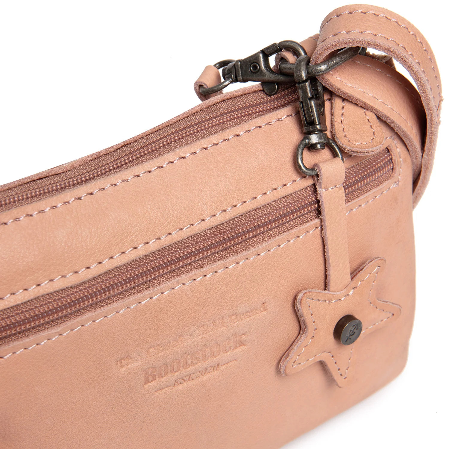 Leather Crossbody Bag Vintage Rose Tovelove - Image 5