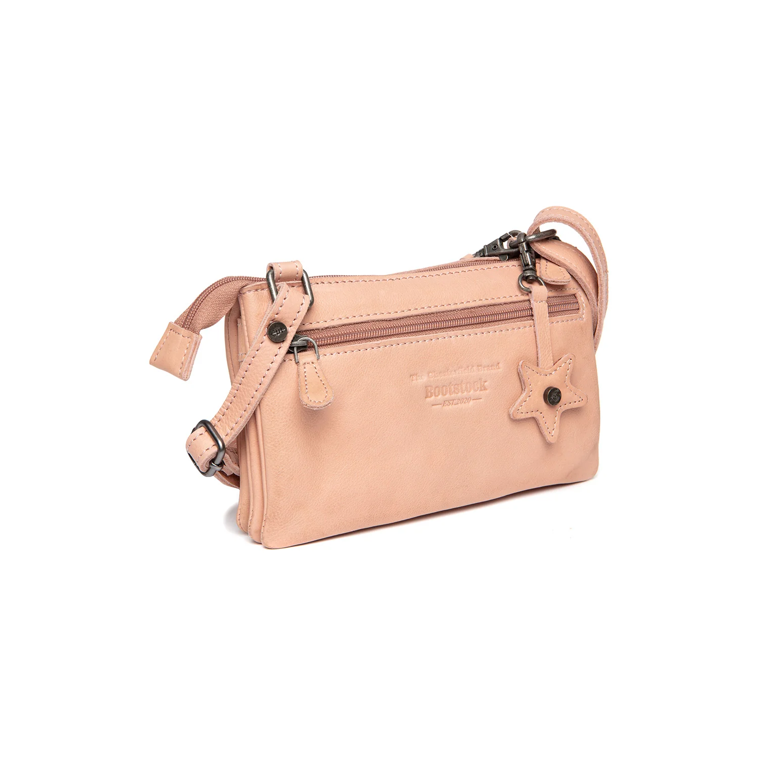 Leather Crossbody Bag Vintage Rose Tovelove - Image 6