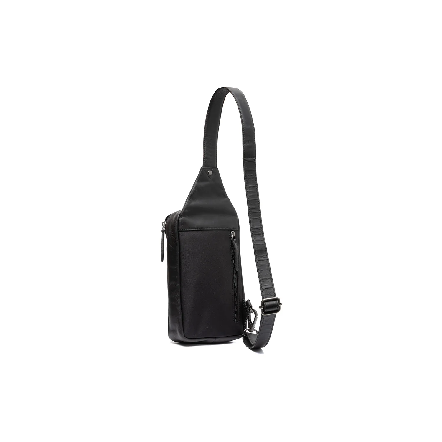 Leather Sling Bag Black Salla - Image 8