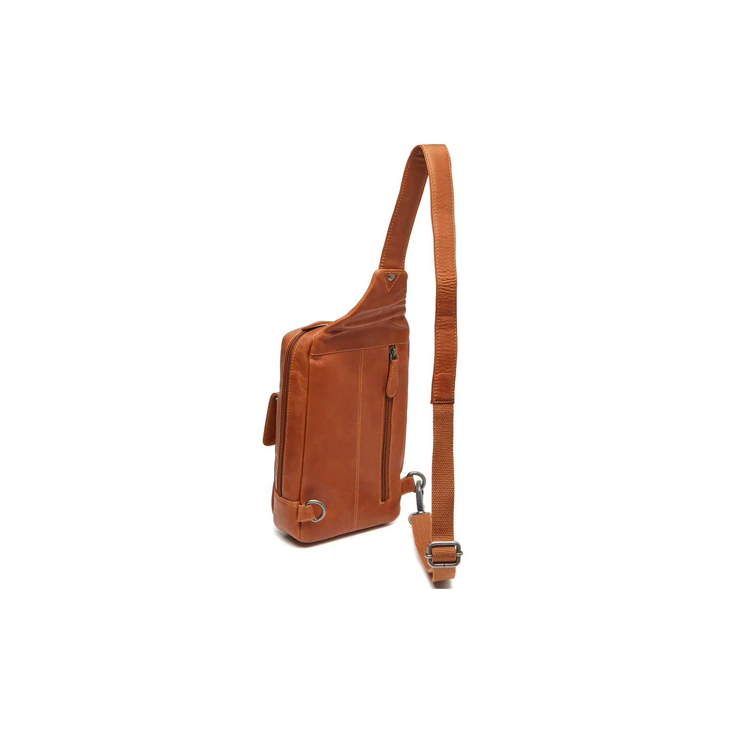 Leather Sling Bag Cognac Turelle - Image 7