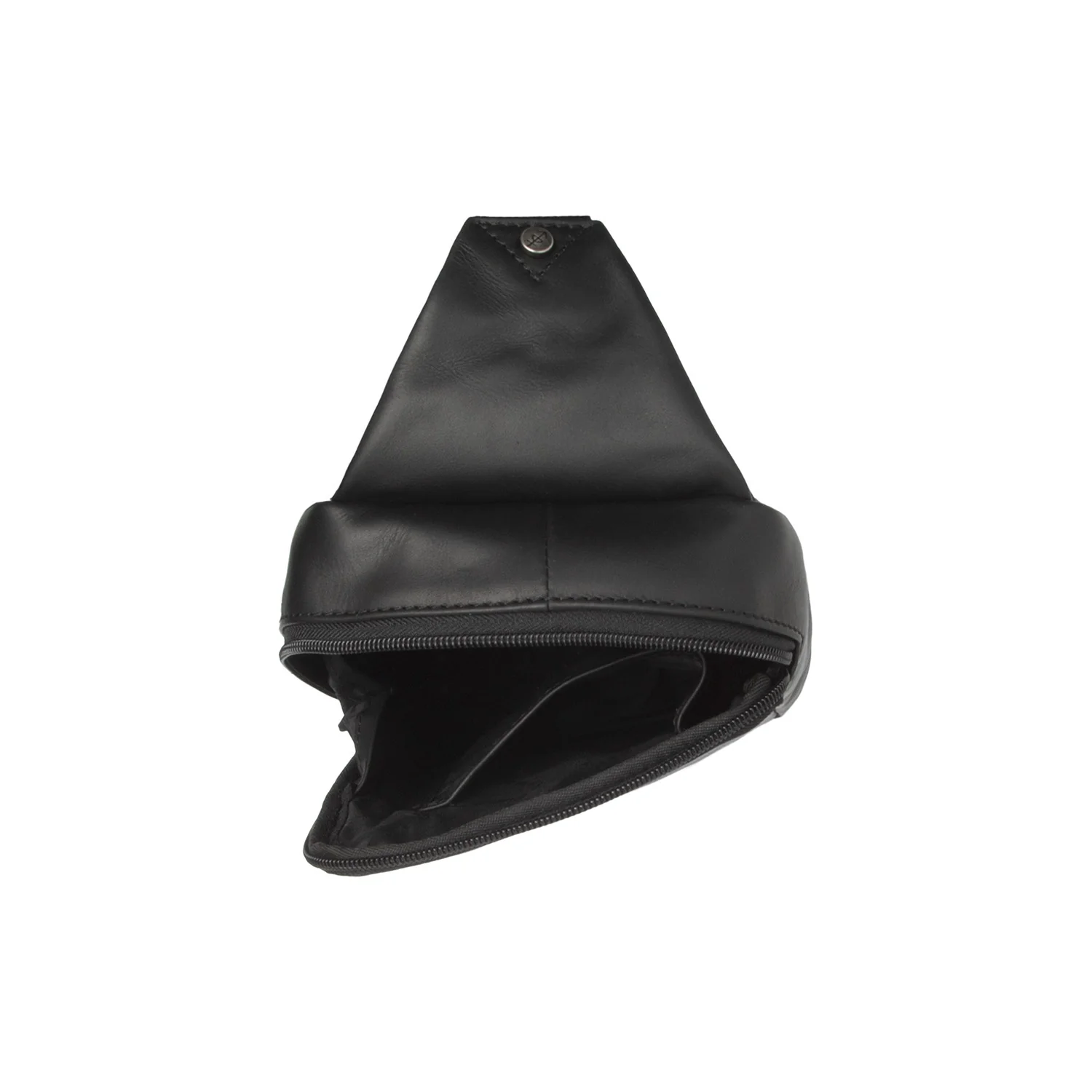 Leather Sling Bag Light Grey Salla - Image 4