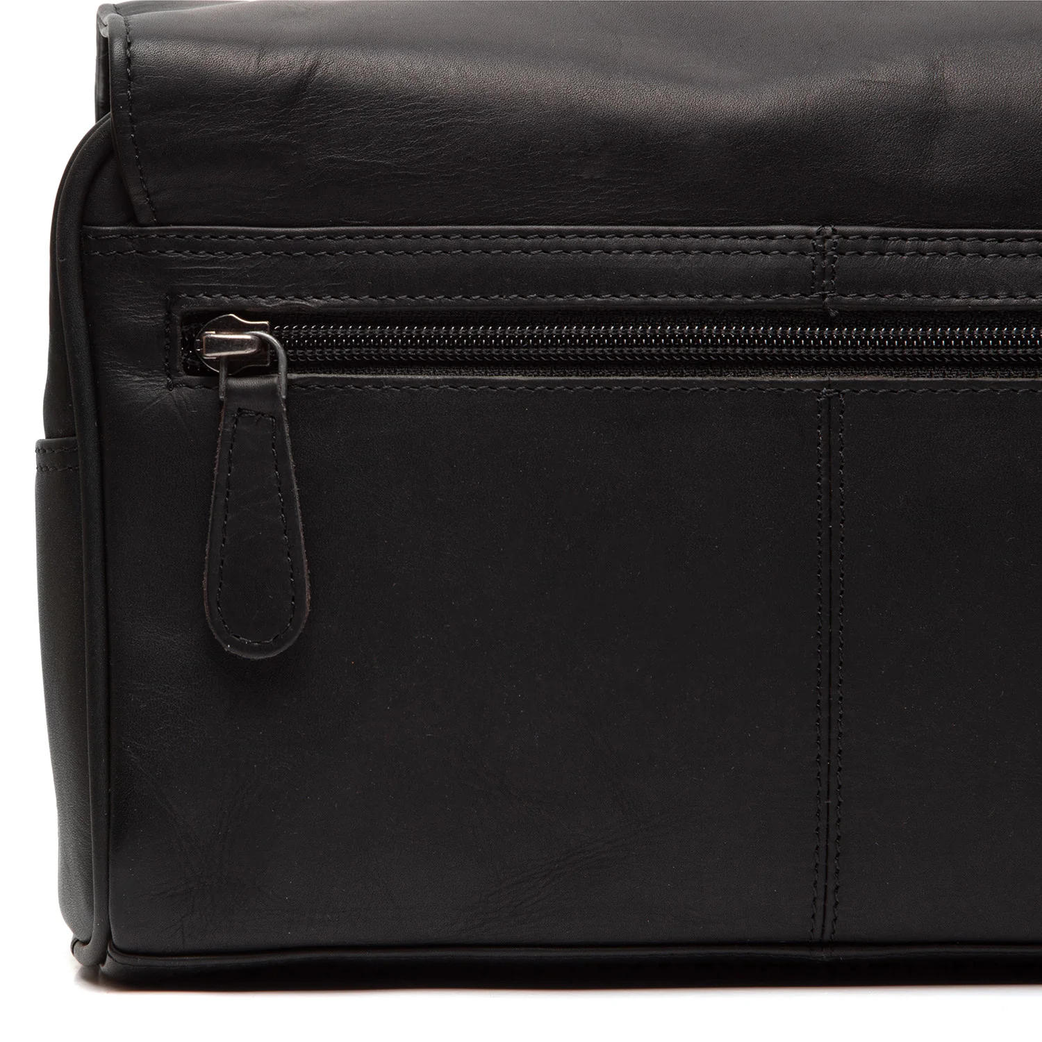 Leather Toiletry Bag Black Rosario - Image 5