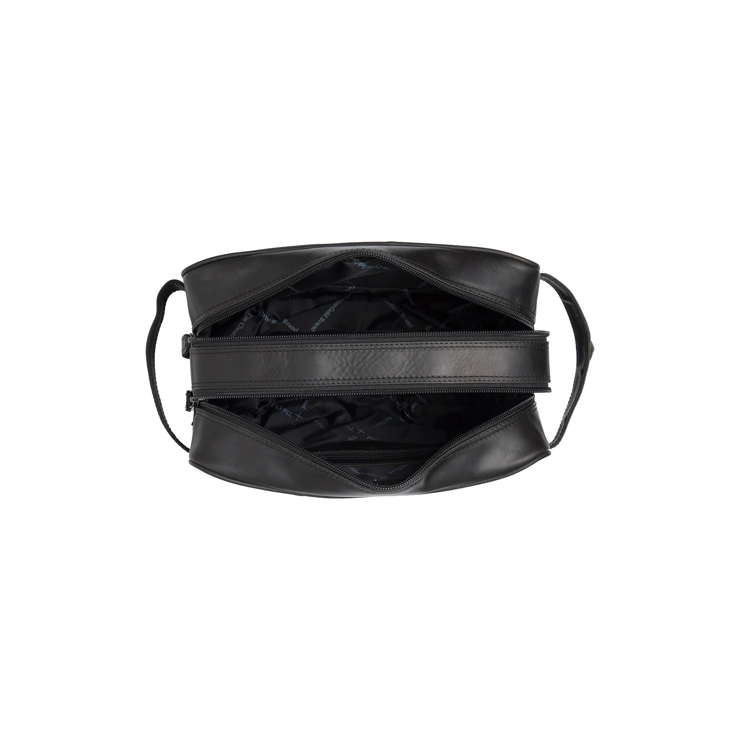 Leather Toiletry Bag Black Stacey - Image 5