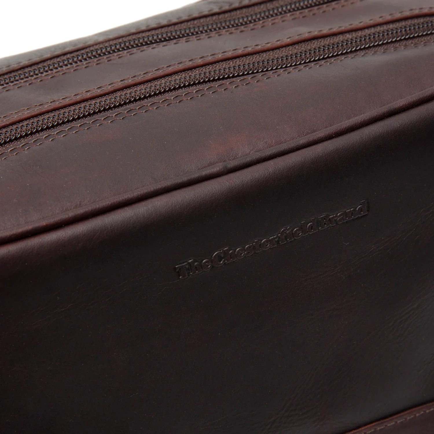 Leather Toiletry Bag Brown Stacey - Image 4