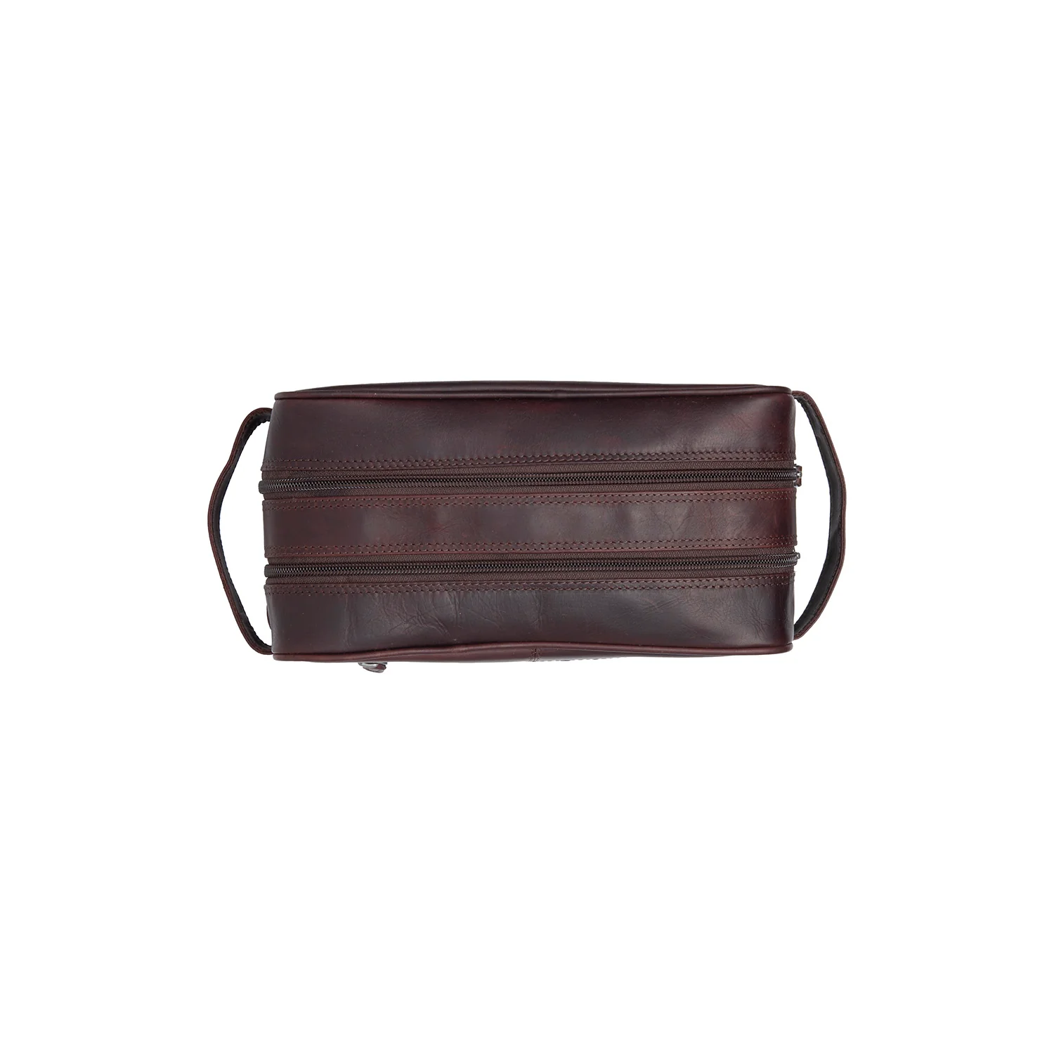 Leather Toiletry Bag Brown Stacey - Image 5