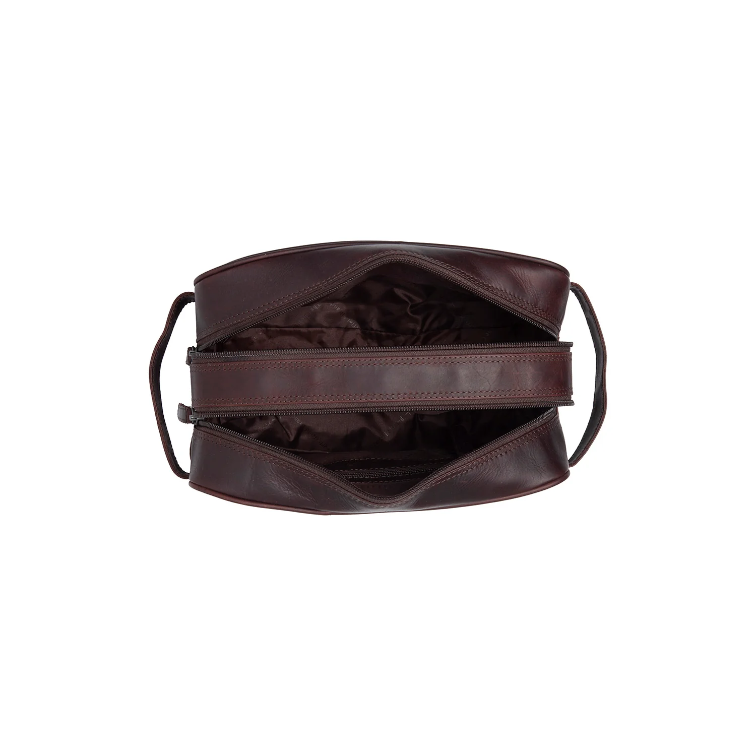 Leather Toiletry Bag Brown Stacey - Image 6