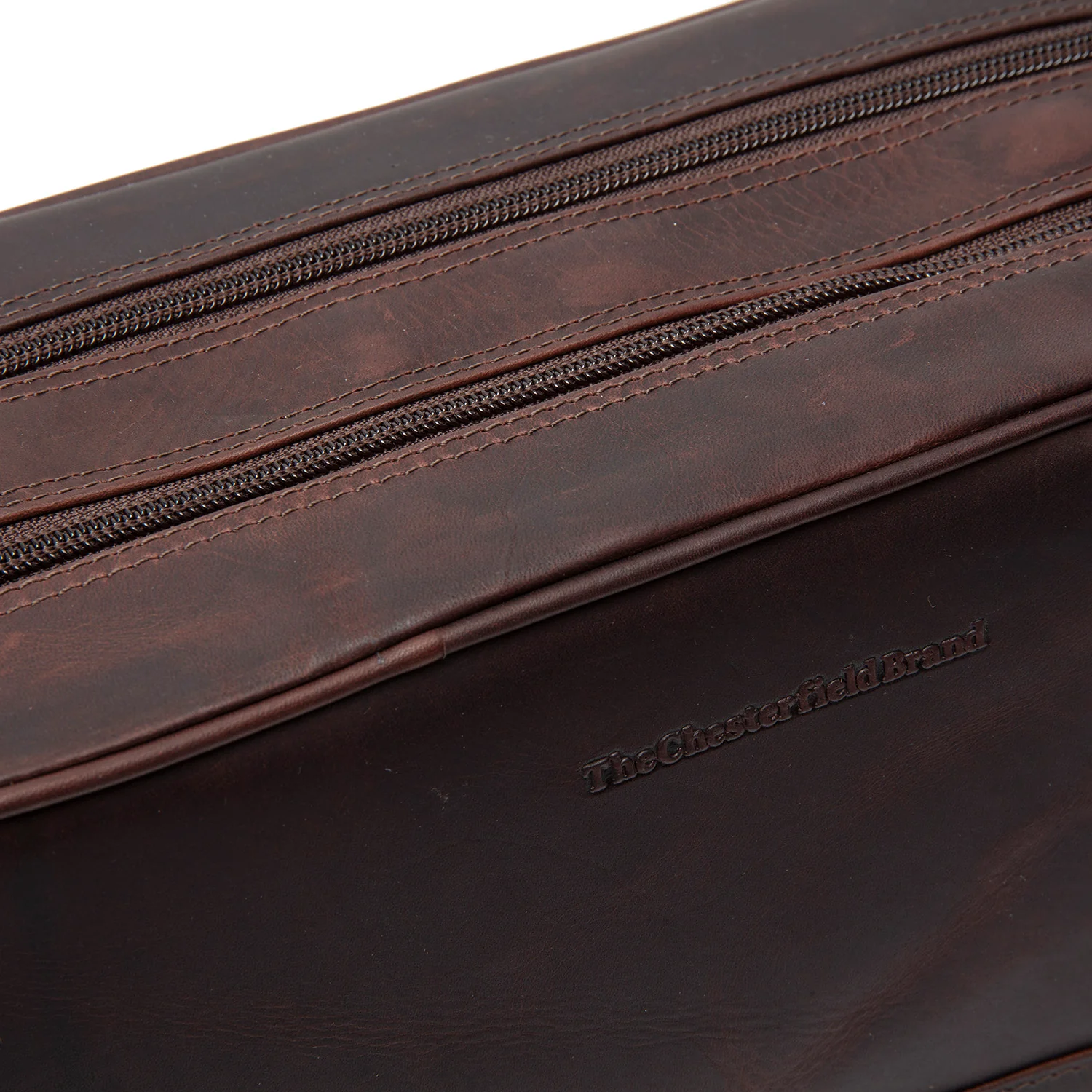Leather Toiletry Bag Brown Stefan - Image 3