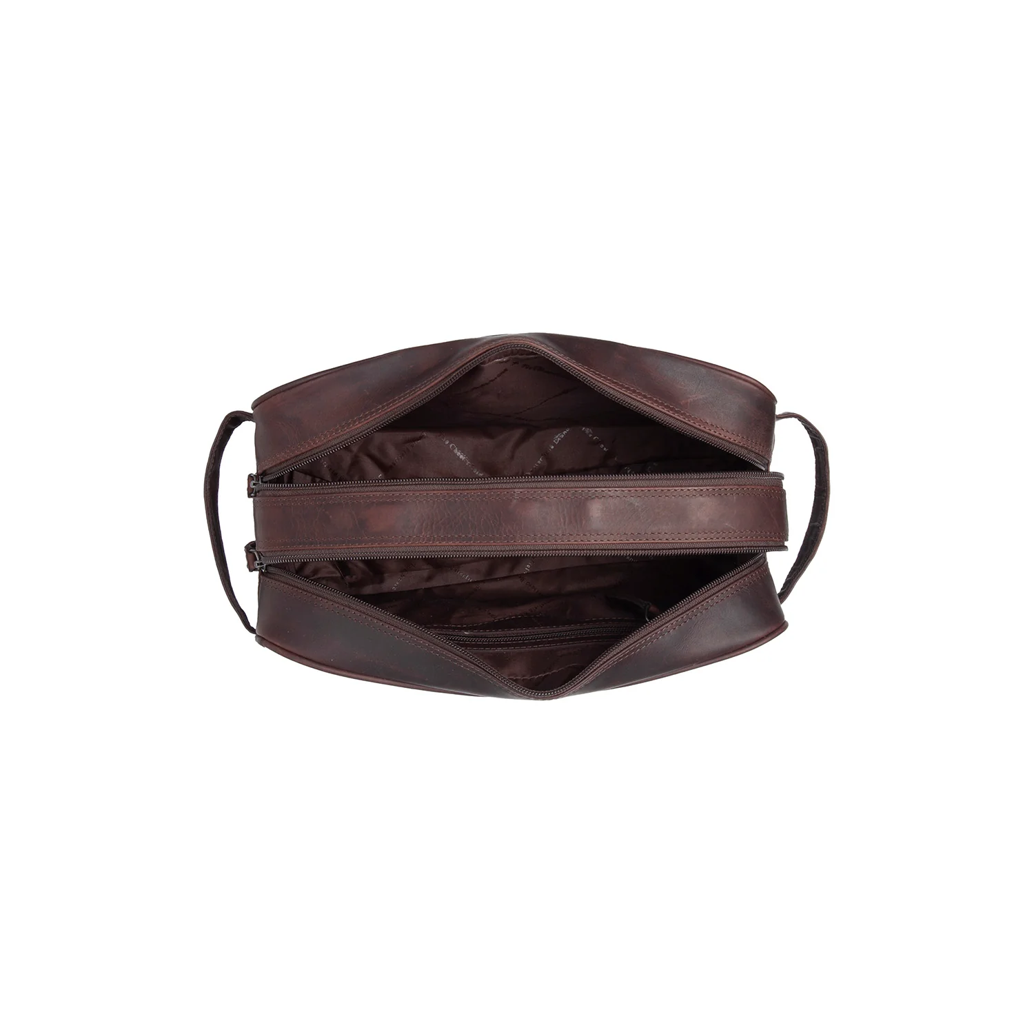 Leather Toiletry Bag Brown Stefan - Image 6