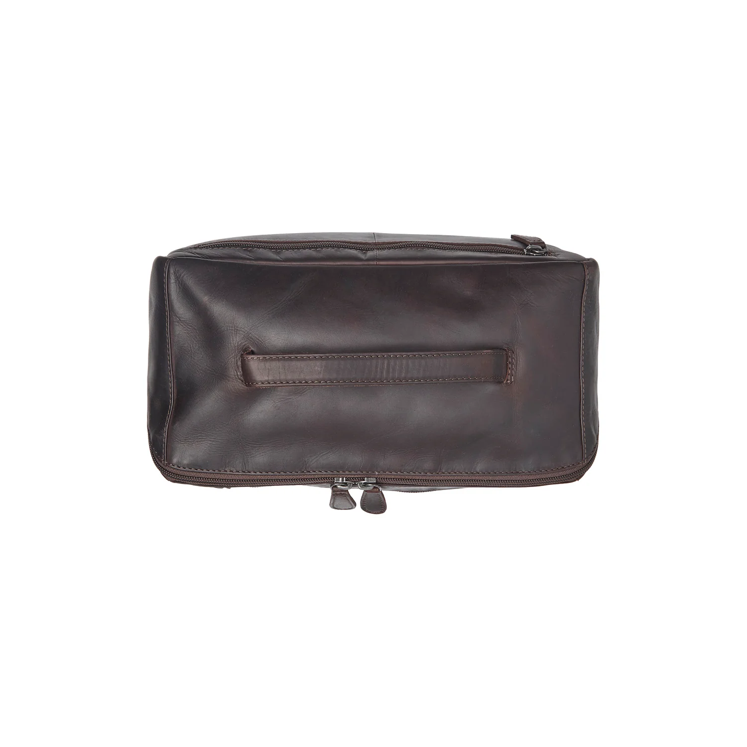 Leather Toiletry Bag Brown Trevia - Image 5