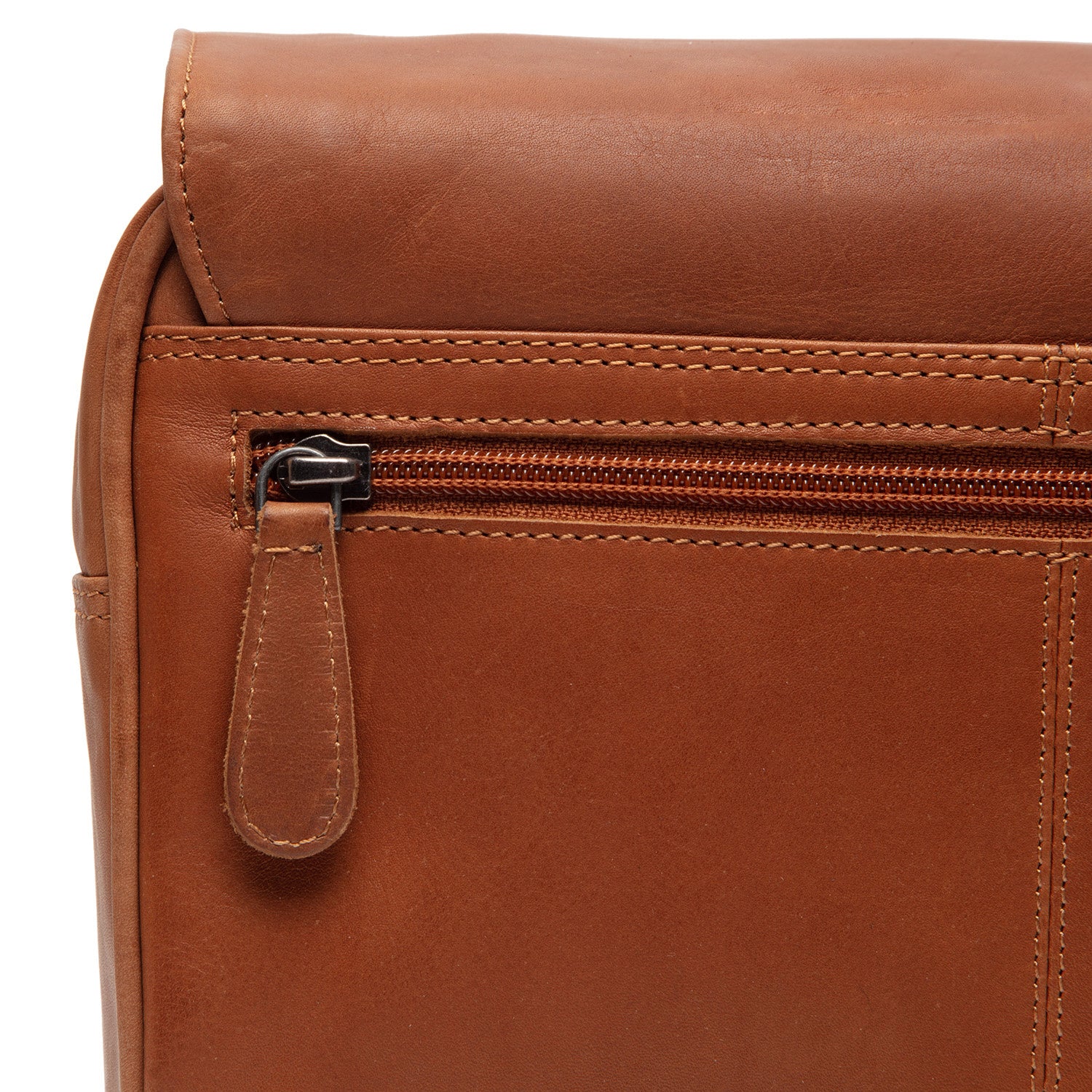Leather Toiletry Bag Cognac Rosario - Image 5