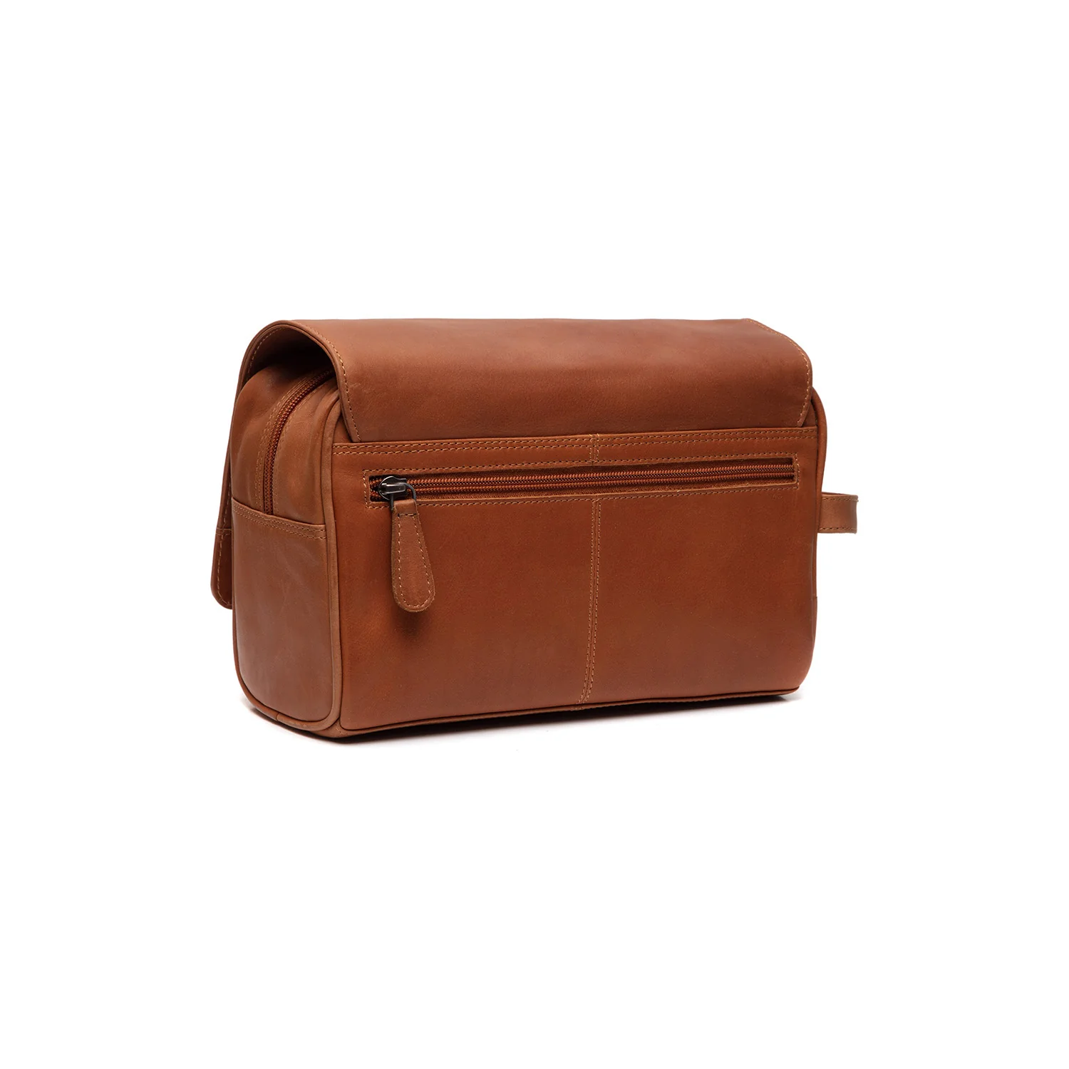 Leather Toiletry Bag Cognac Rosario - Image 7