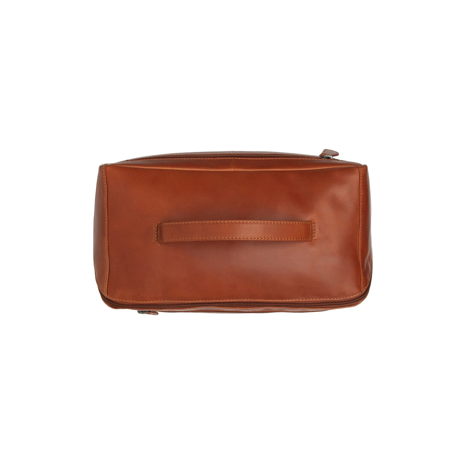 Leather Toiletry Bag Cognac Trevia - Image 5