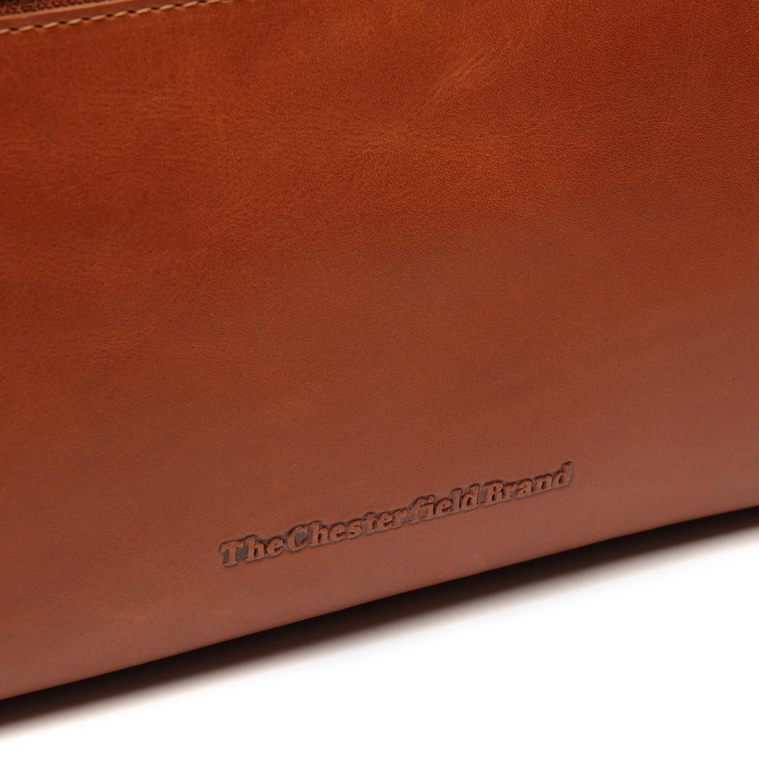 Leather Toiletry Bag Cognac Trevia - Image 7