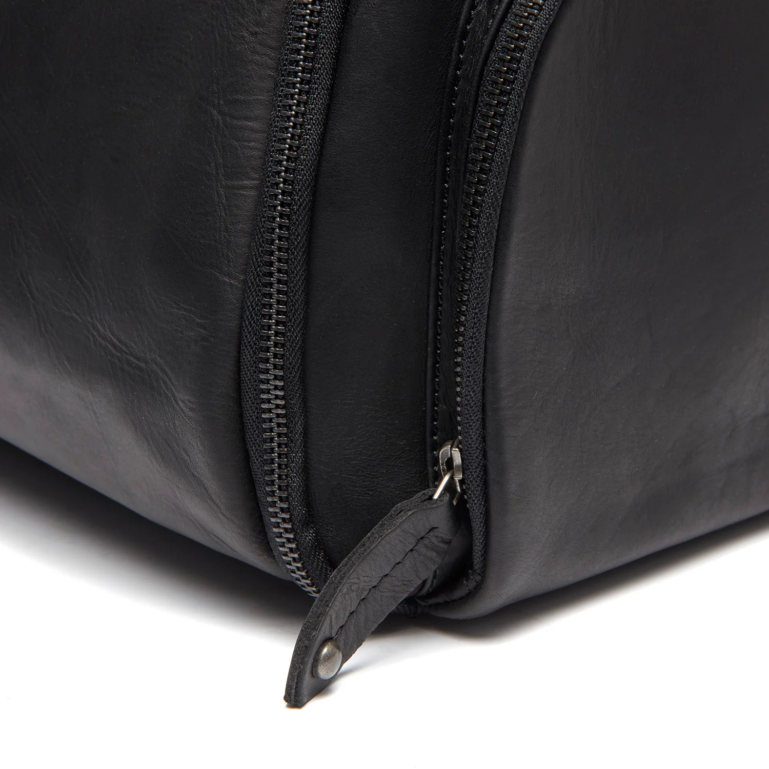 Leather Garment Bag Black Finlay - Image 3