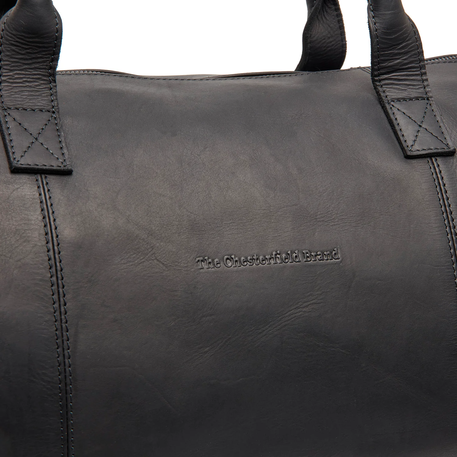 Leather Garment Bag Black Finlay - Image 4