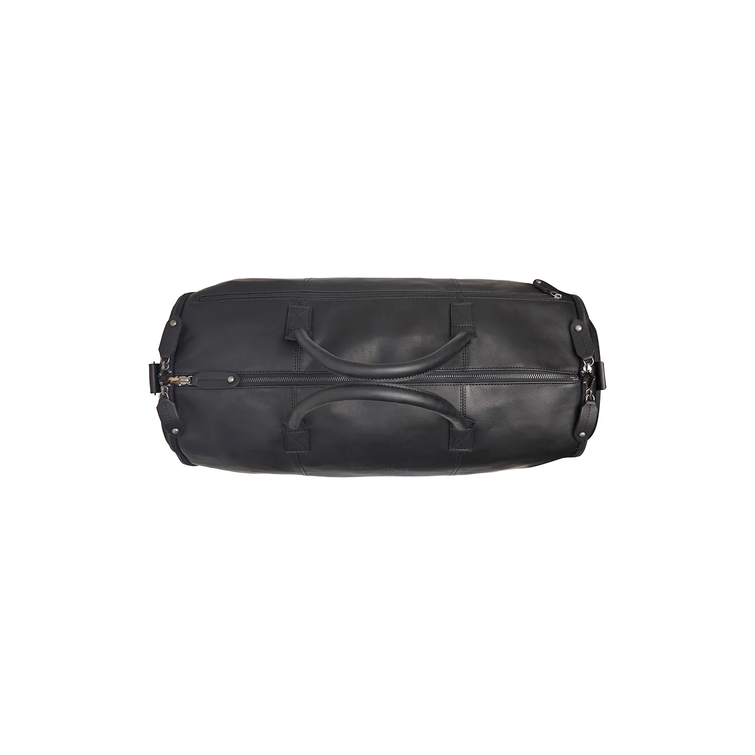 Leather Garment Bag Black Finlay - Image 5