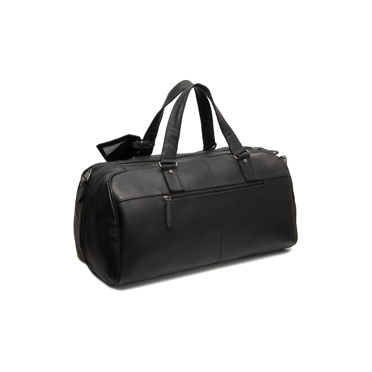 Leather Weekender Bag Black Rivaro - Image 7