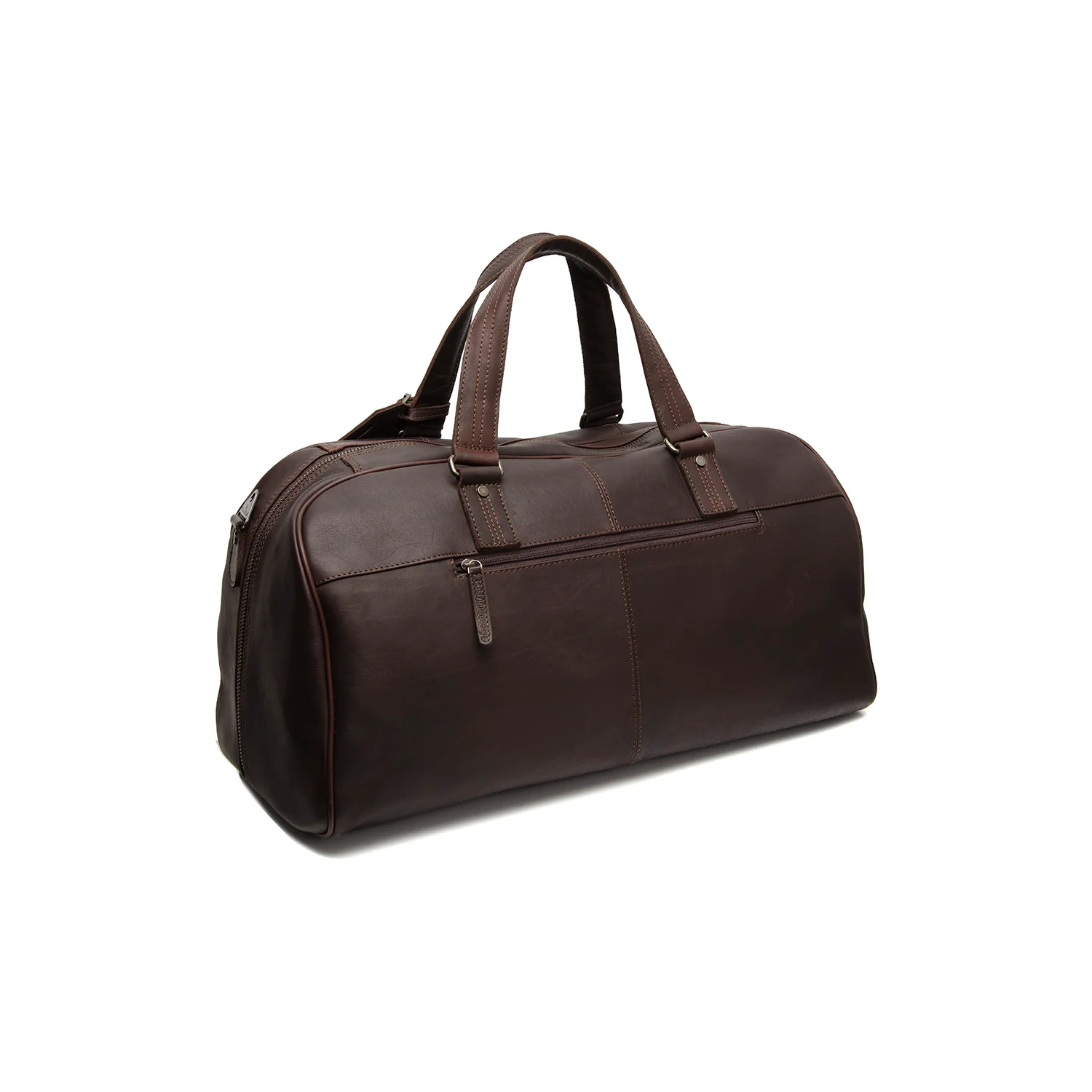 Leather Weekender Bag Brown Rivaro - Image 7