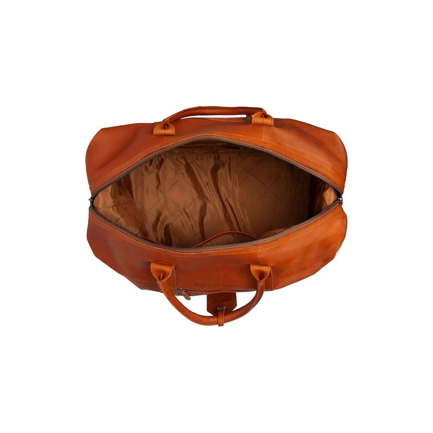 Leather Weekender Bag Cognac Portsmouth II - Image 6