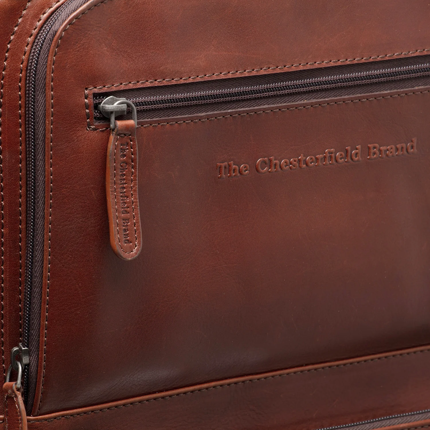Leather Trolley Cognac San Marino - Image 4