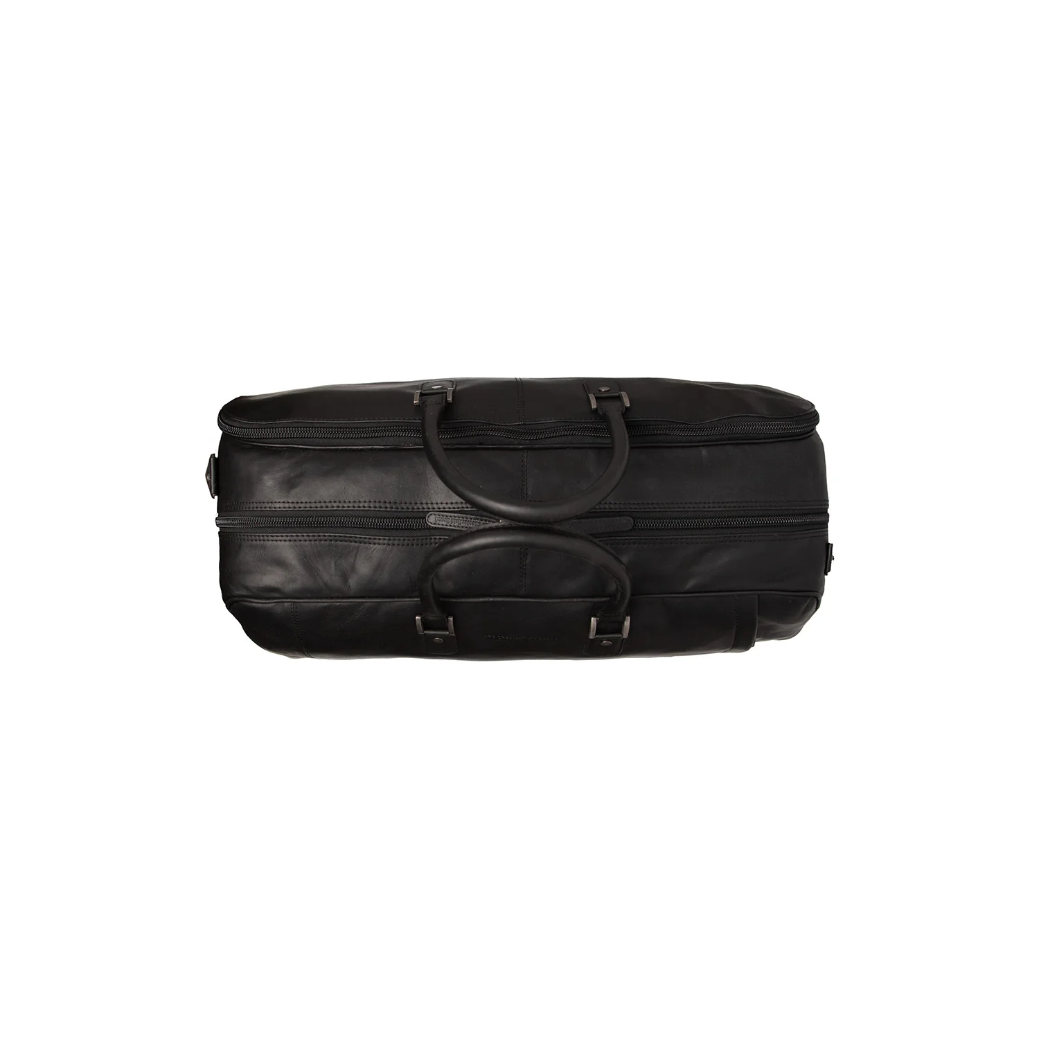 Leather Weekender Trolley Black Jayven - Image 6