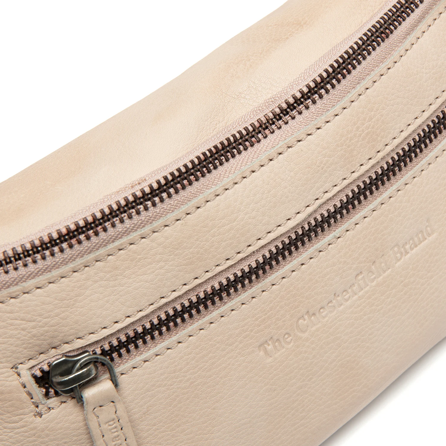 Leather Belt Bag Beige Severo - Image 2