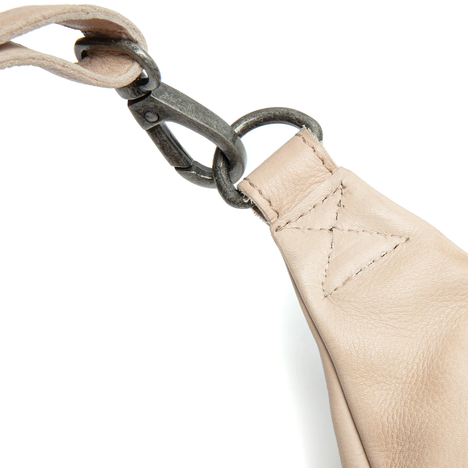Leather Belt Bag Beige Severo - Image 5