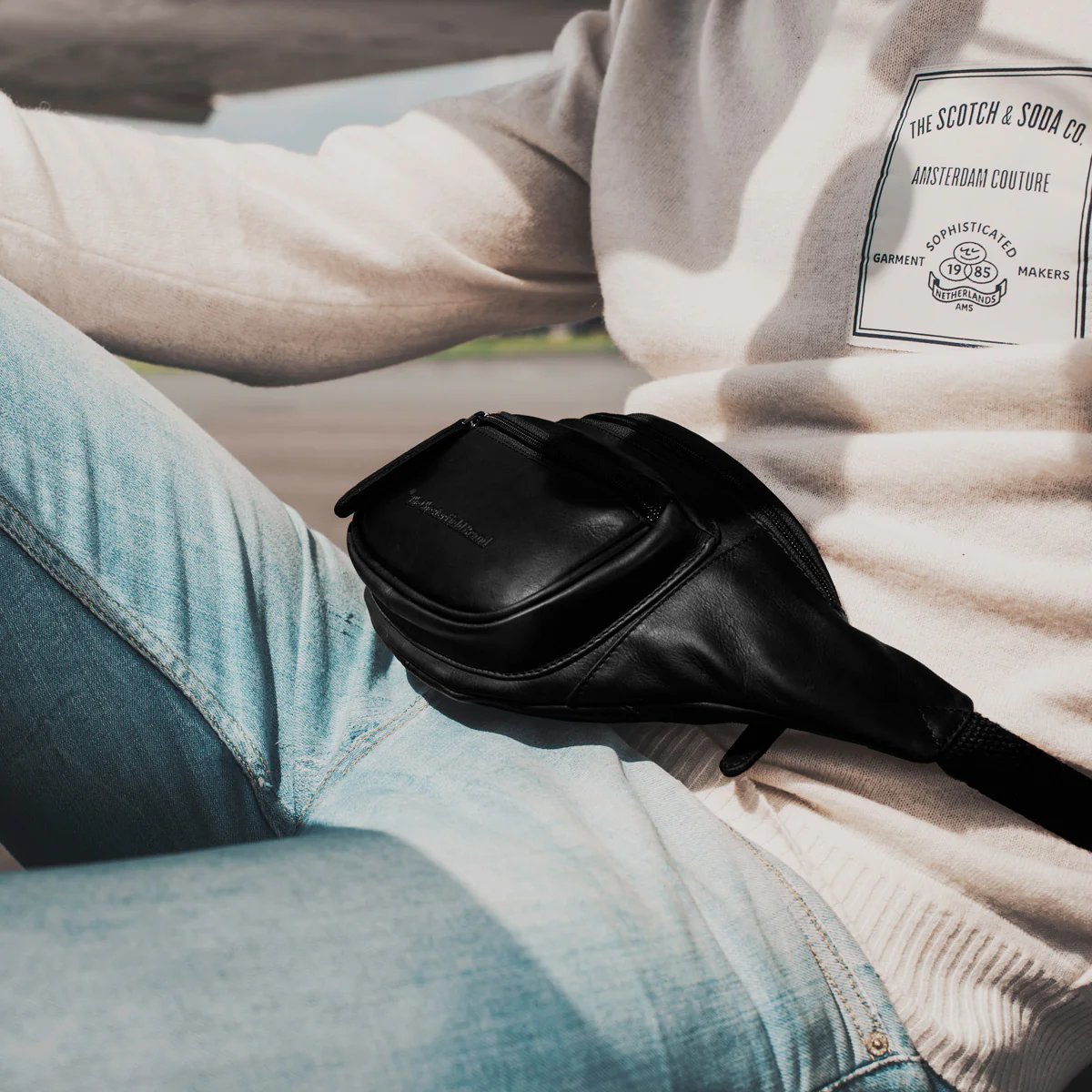 Leather Belt Bag Black Jack - Image 3