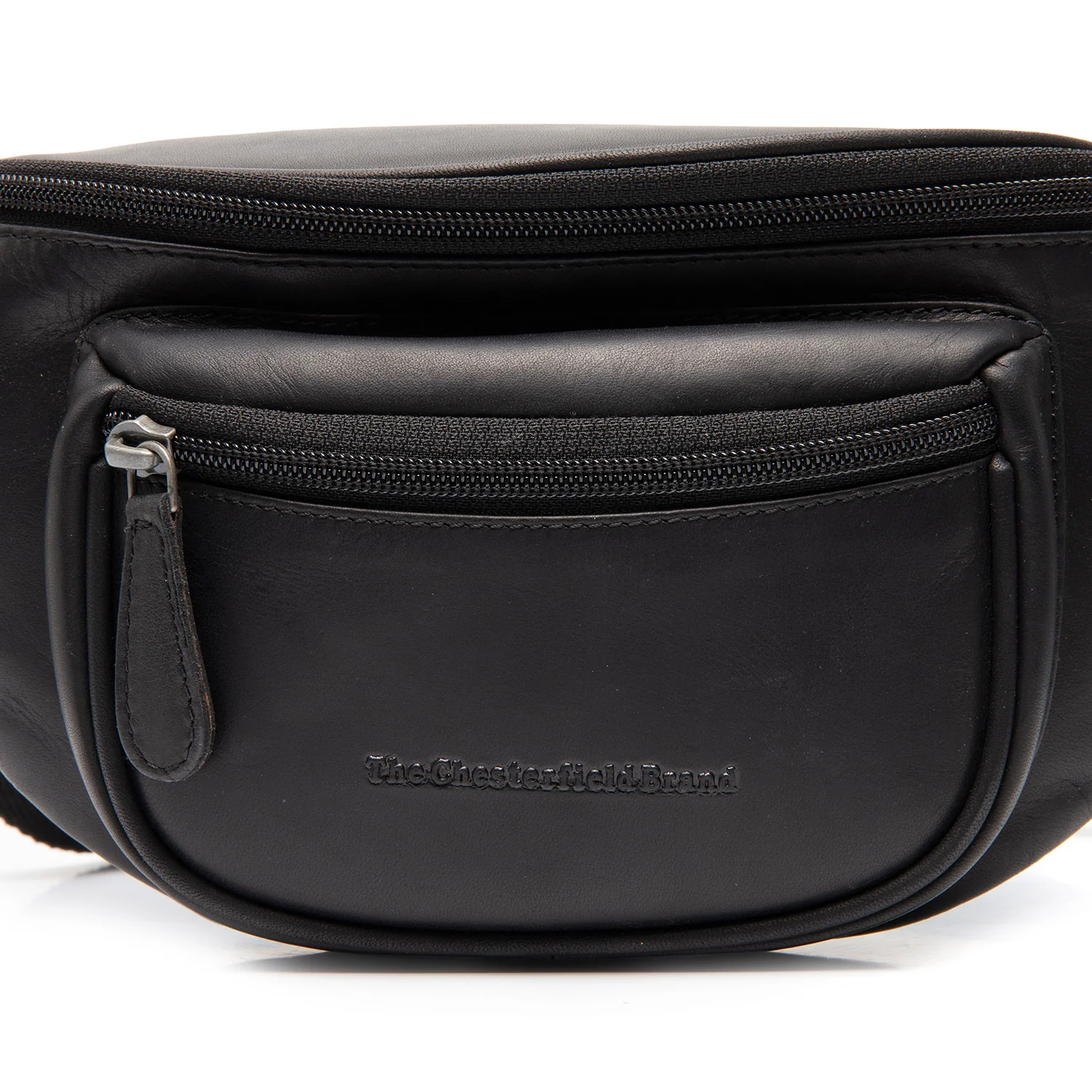 Leather Belt Bag Black Vernio - Image 3