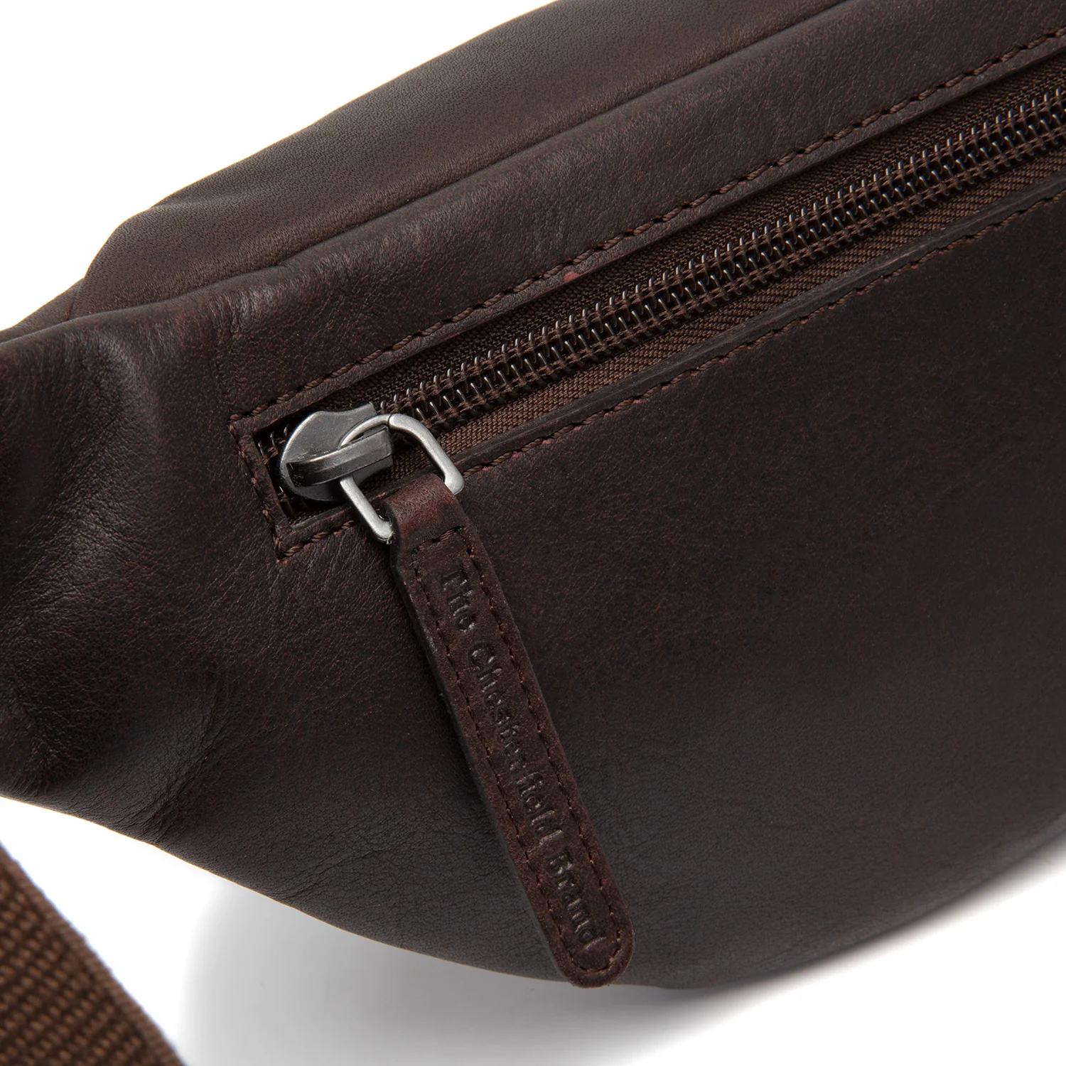 Leather Belt Bag Brown Brana - Image 4