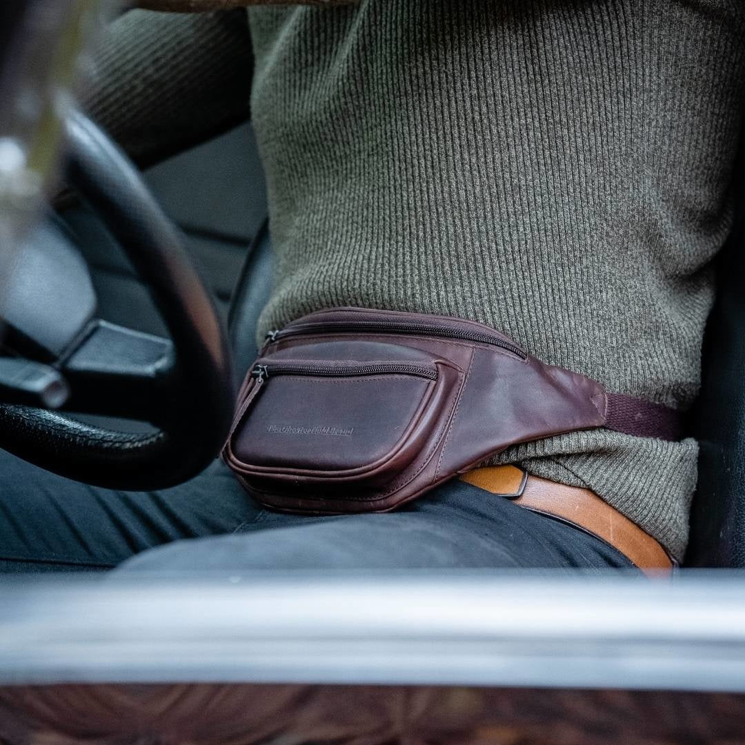 Leather Belt Bag Brown Jack - Image 3