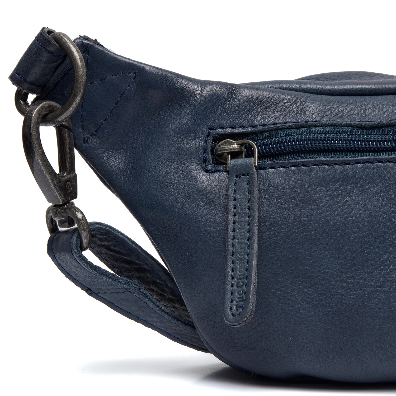 Leather Belt Bag Navy Severo - Image 5
