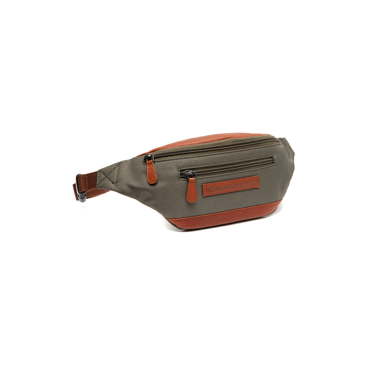 Leather Belt Bag Steel Green Velta