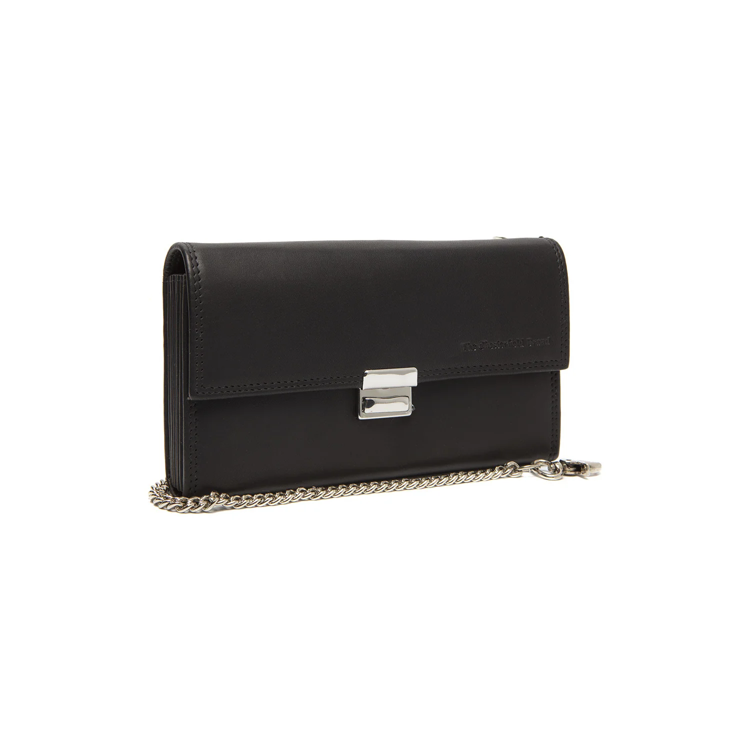 Leather Waiter Wallet Black Elba