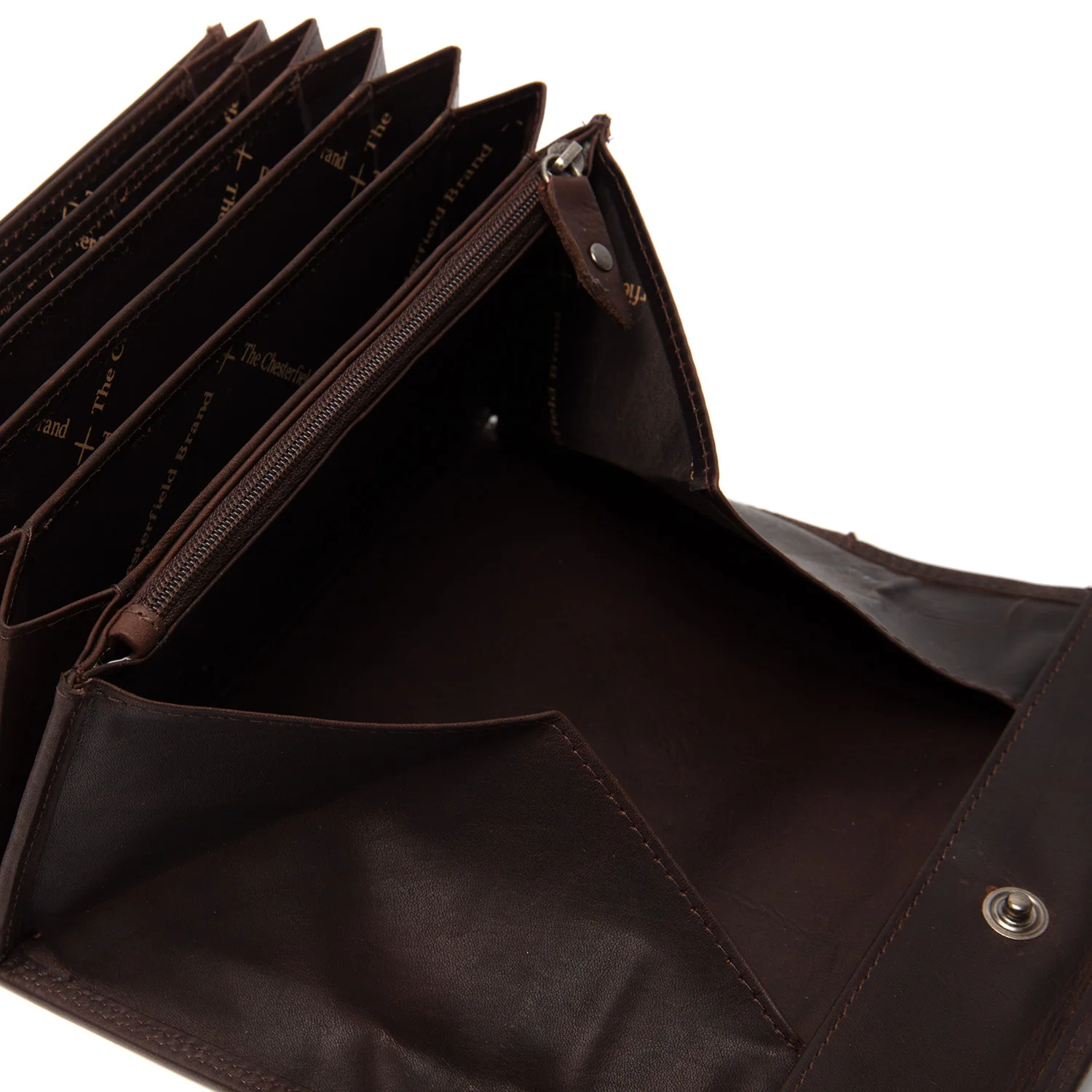 Leather Waiter Wallet Brown Grenada - Image 2