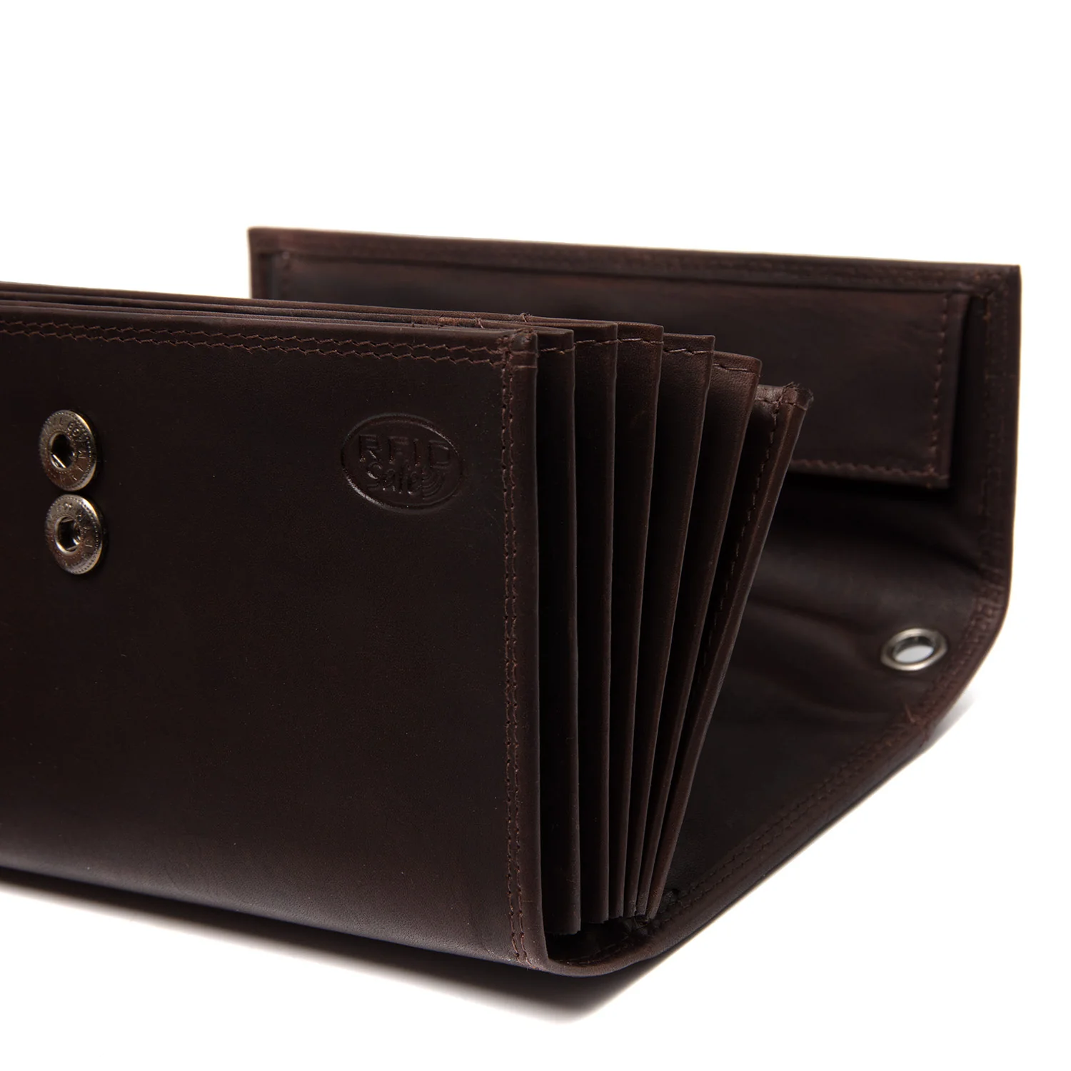 Leather Waiter Wallet Brown Grenada - Image 5