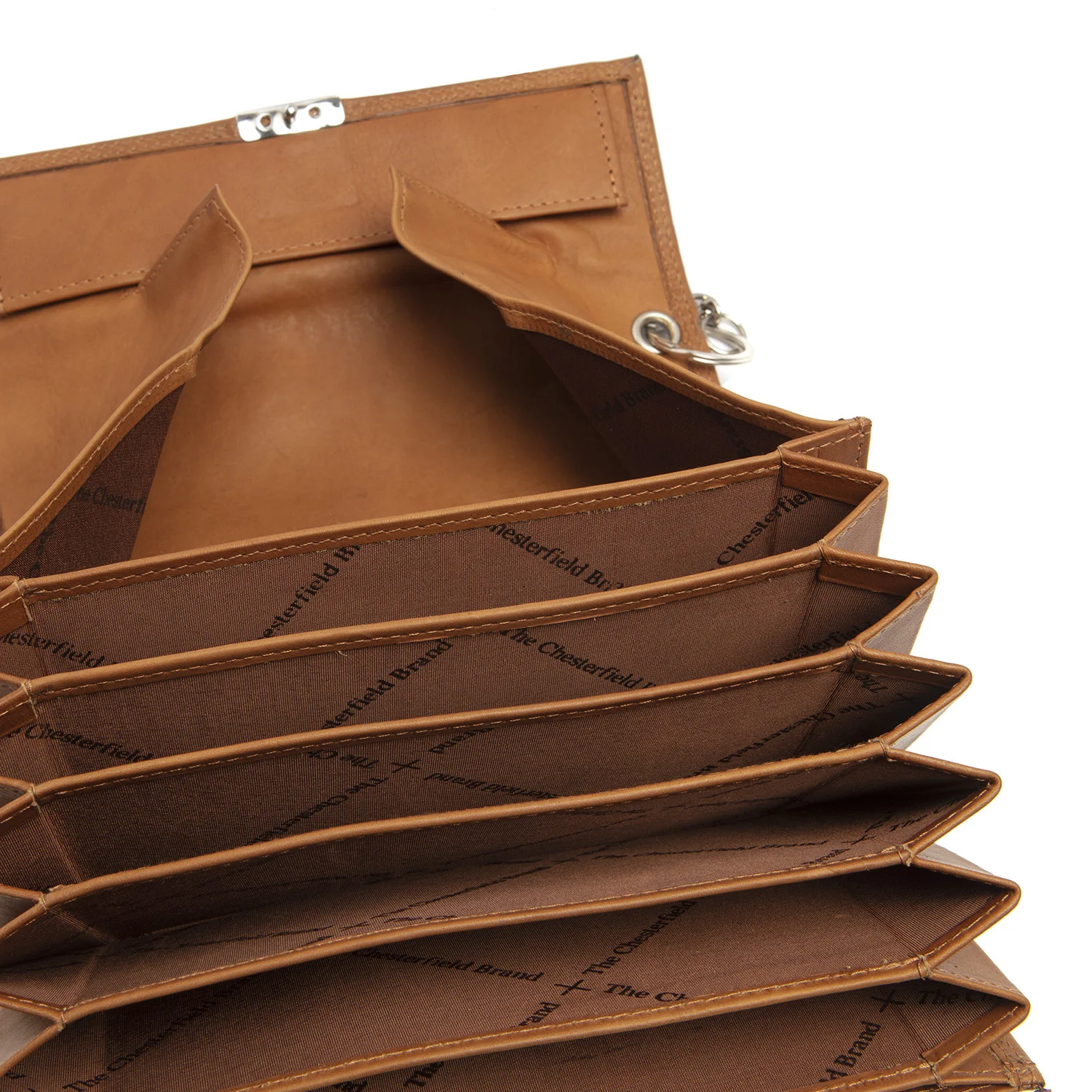 Leather Waiter Wallet Cognac Elba - Image 2