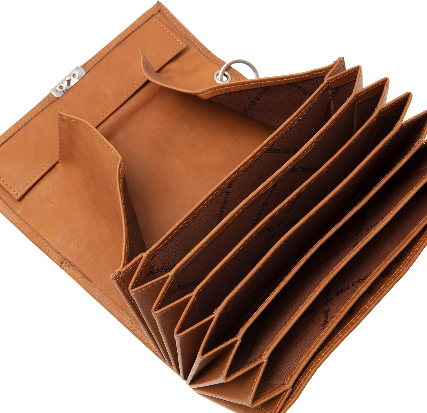Leather Waiter Wallet Cognac Elba - Image 3